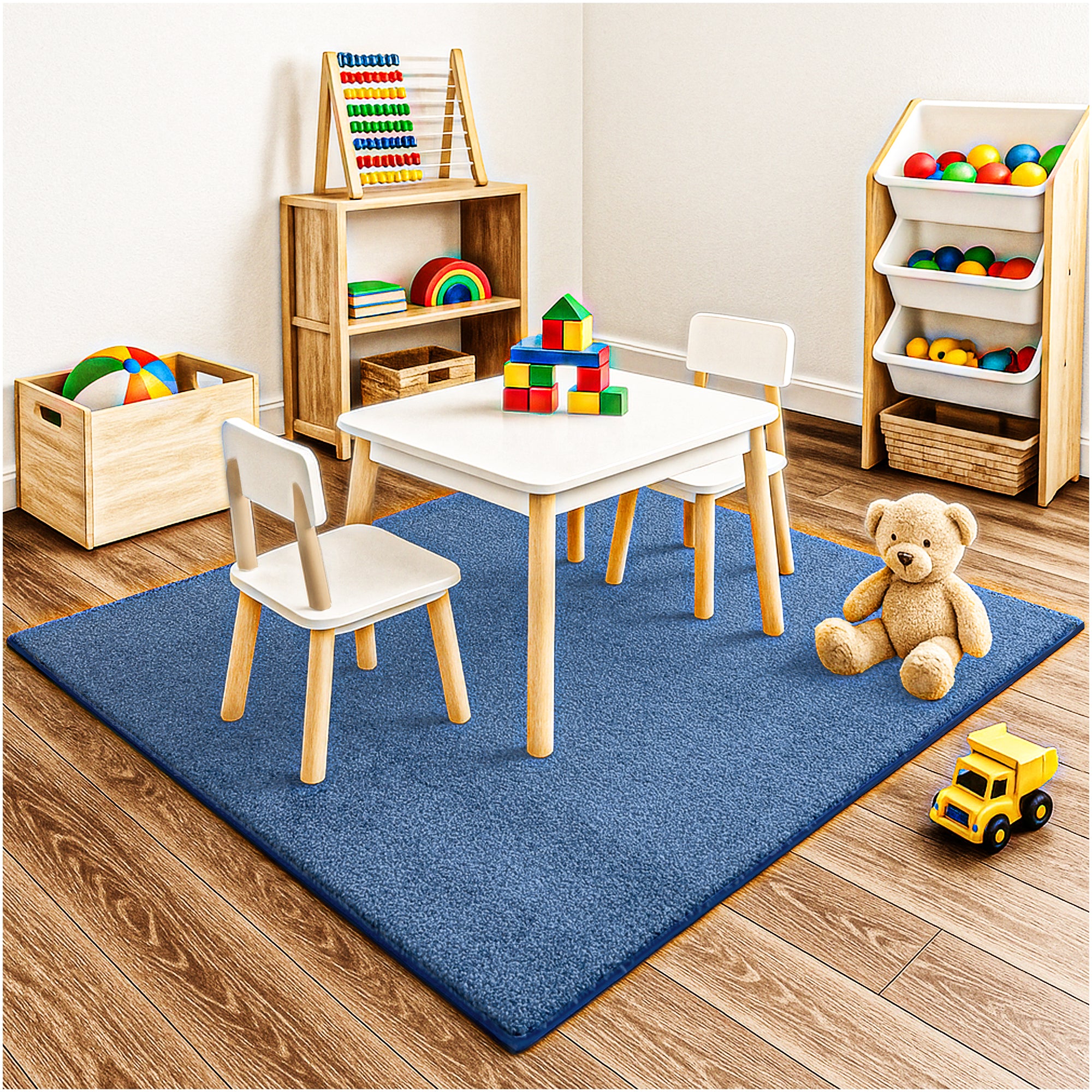Kid Crossing Soft Area Rug – Colorful Collection, Custom Sizes Available