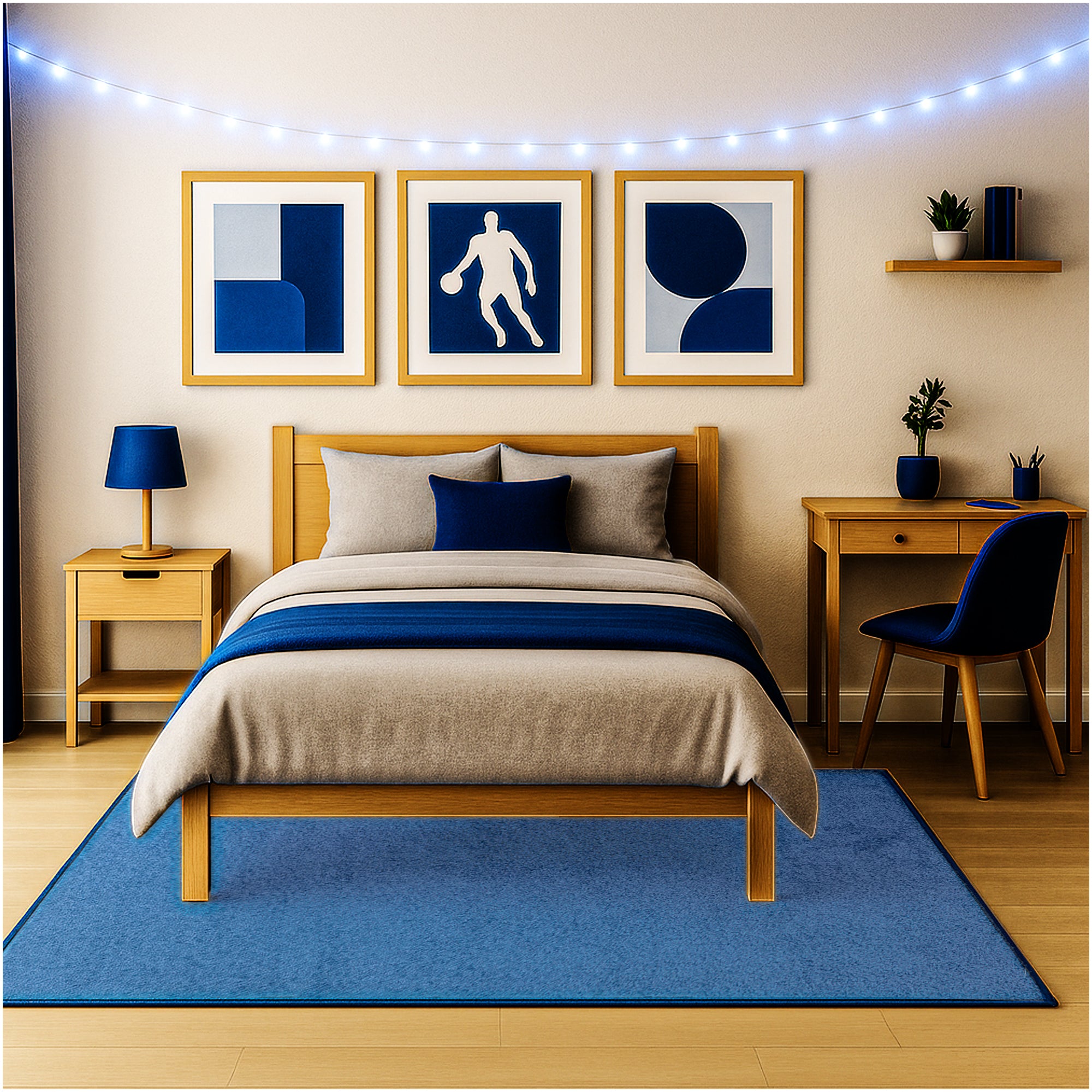 Kid Crossing Soft Area Rug – Colorful Collection, Custom Sizes Available