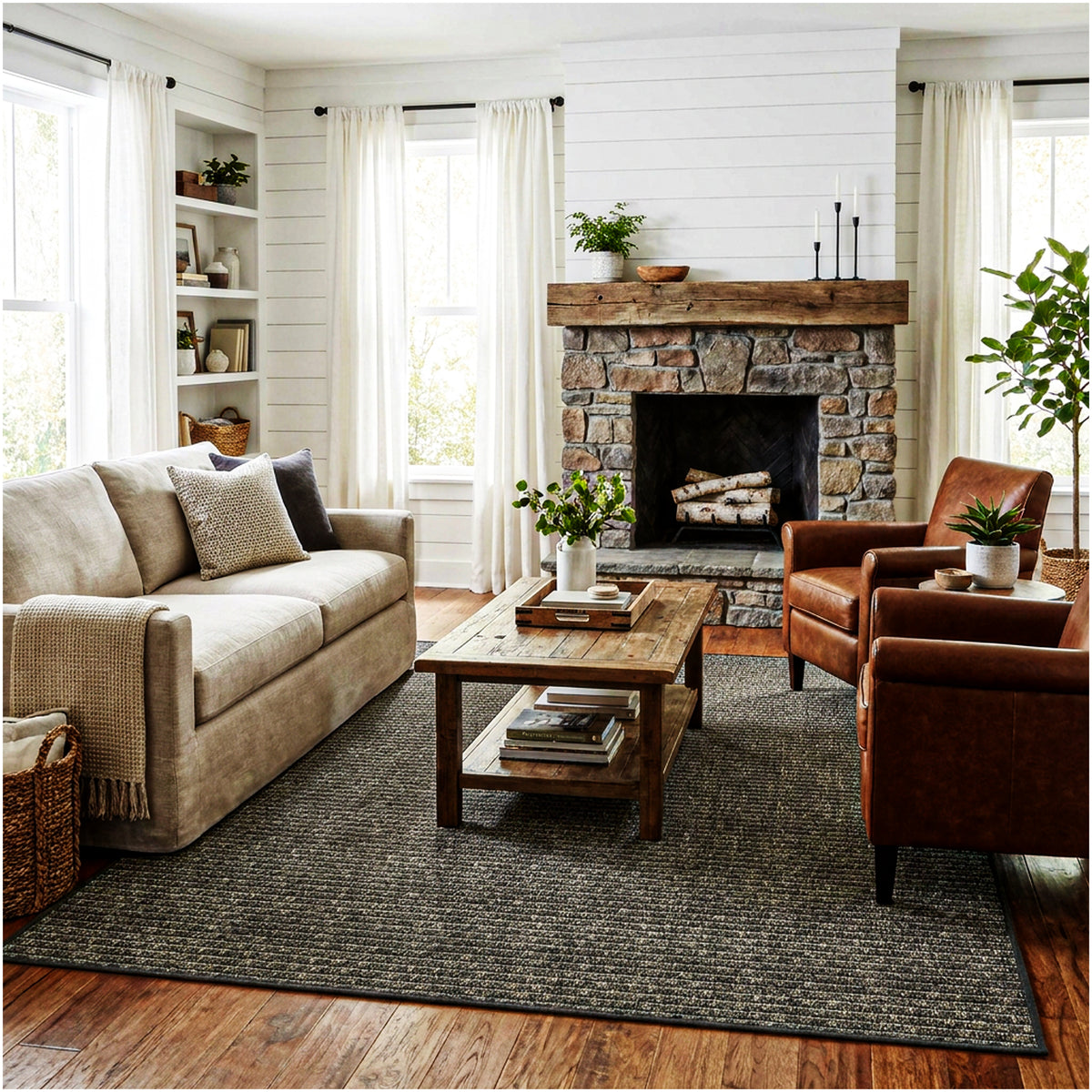 Dominica Indoor Outdoor Area Rug – Custom Size Patio Rug