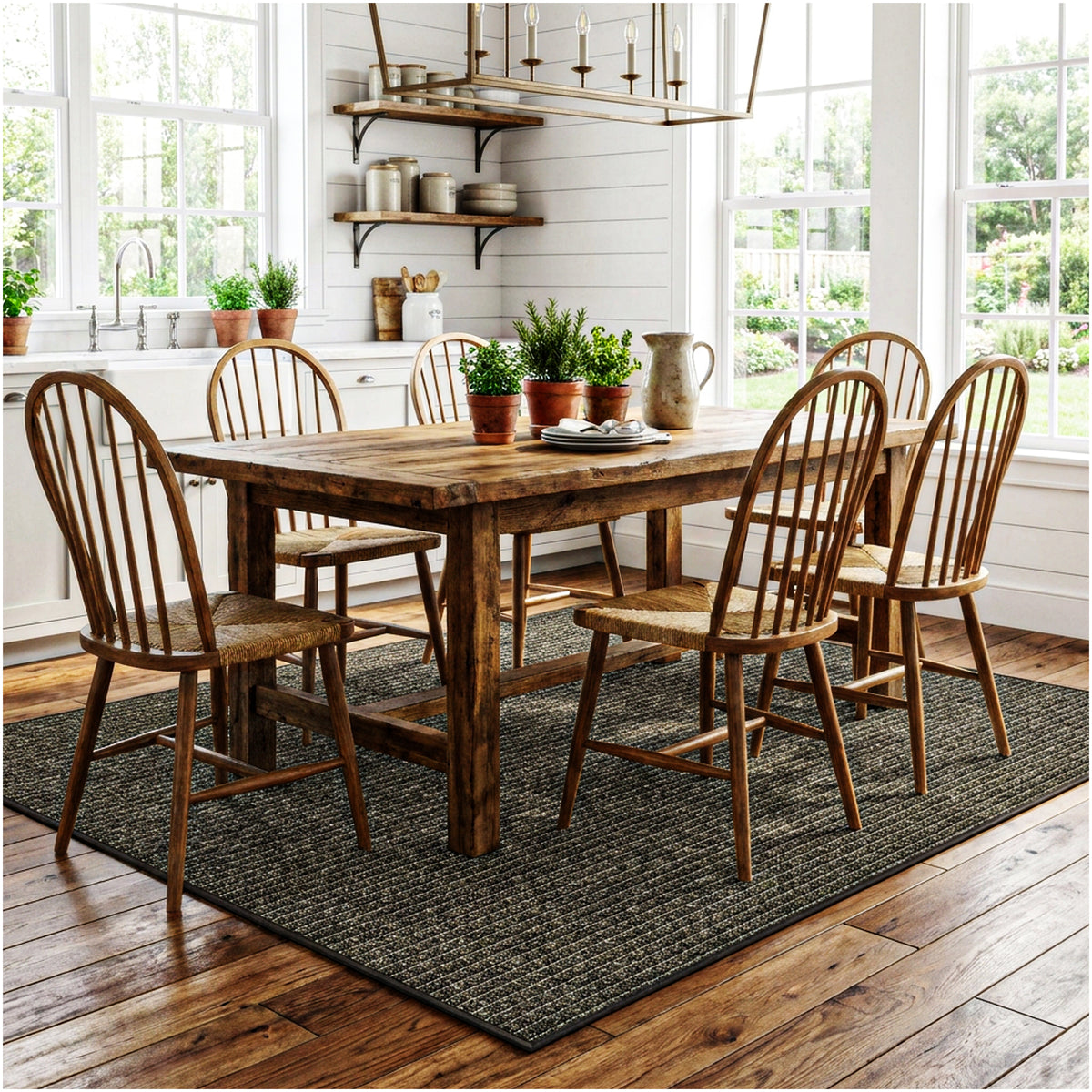 Dominica Indoor Outdoor Area Rug – Custom Size Patio Rug