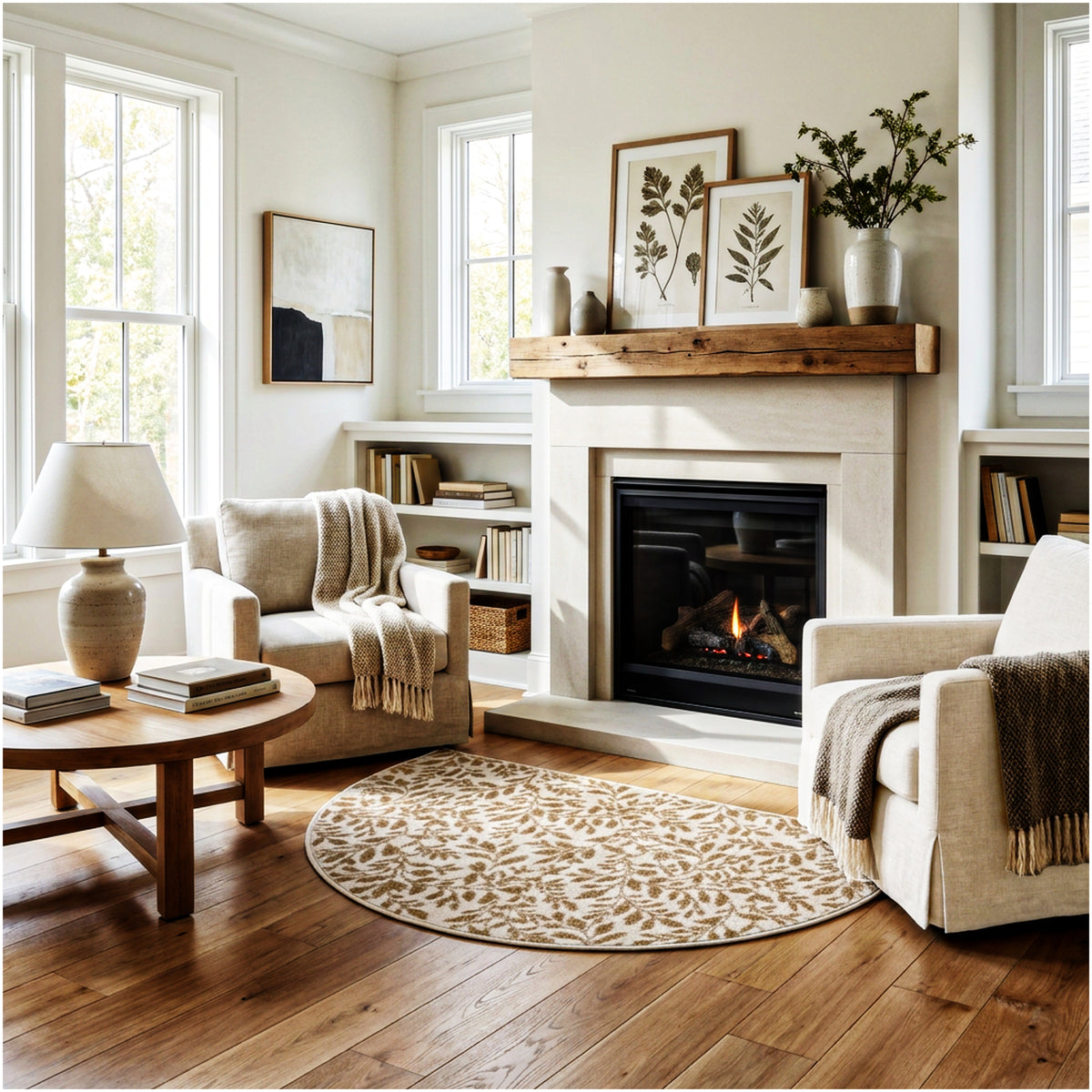 Milliken Hidden Trail Nature Pattern Indoor Area Rug – Custom Sizes