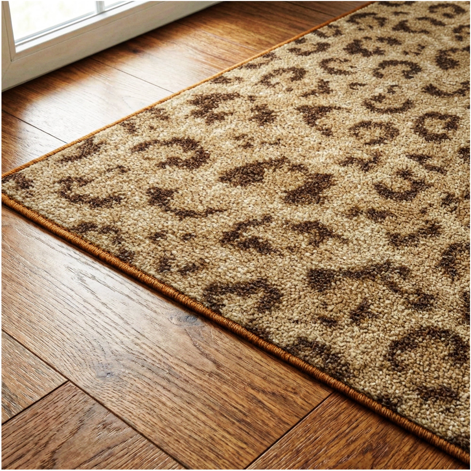 Milliken Exotic Touch Leopard Indoor Area Rug – 40 oz Cut Pile, Custom Sizes & Colors