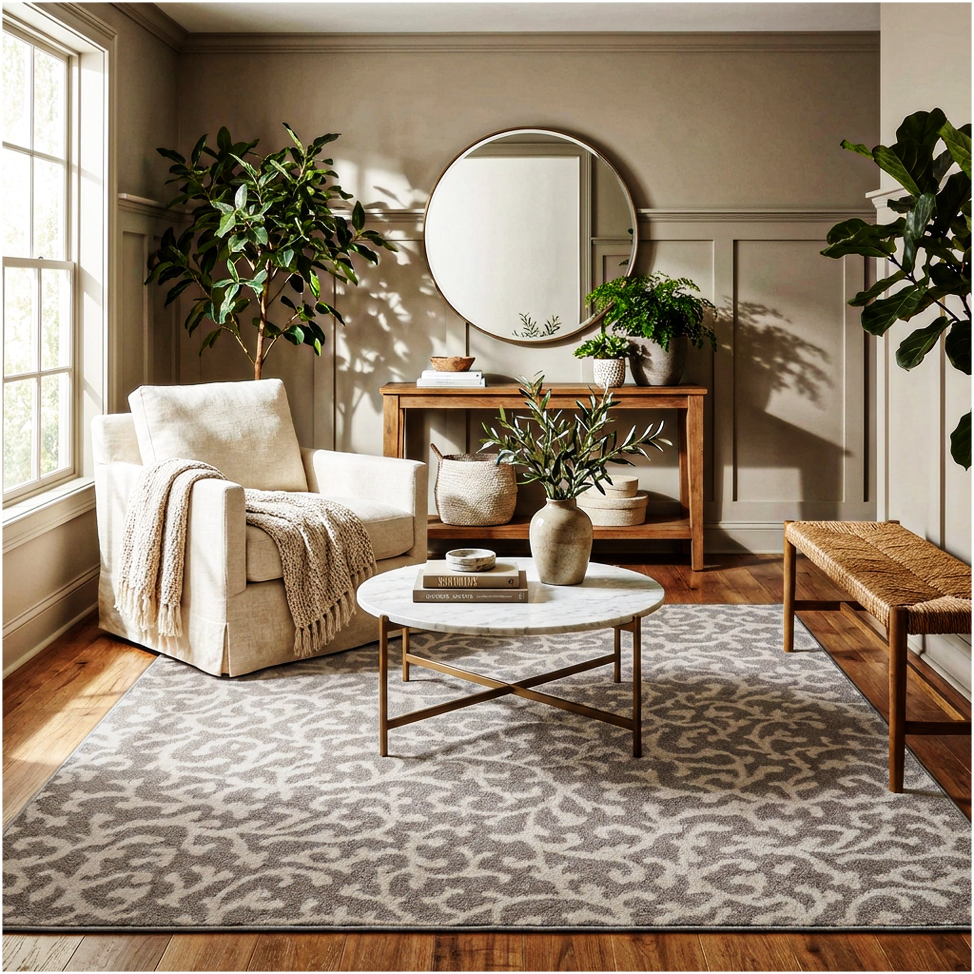 Milliken Coral Springs Indoor Area Rug | Standard Sizes & Color Options