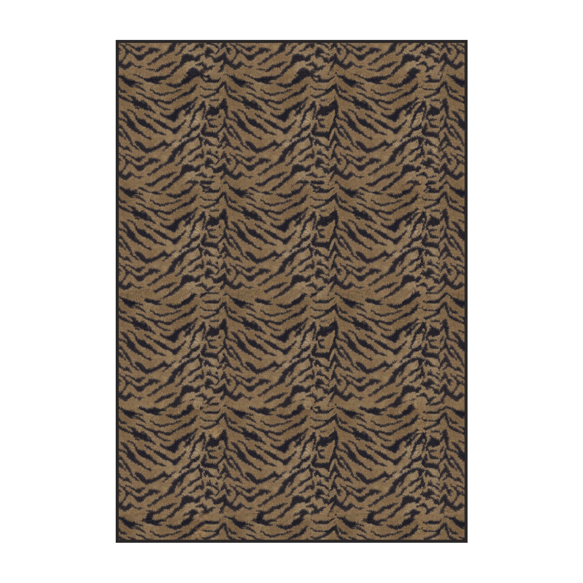 Exotic Journey Domo Tiger Pattern Indoor Area Rug – Custom Sizes