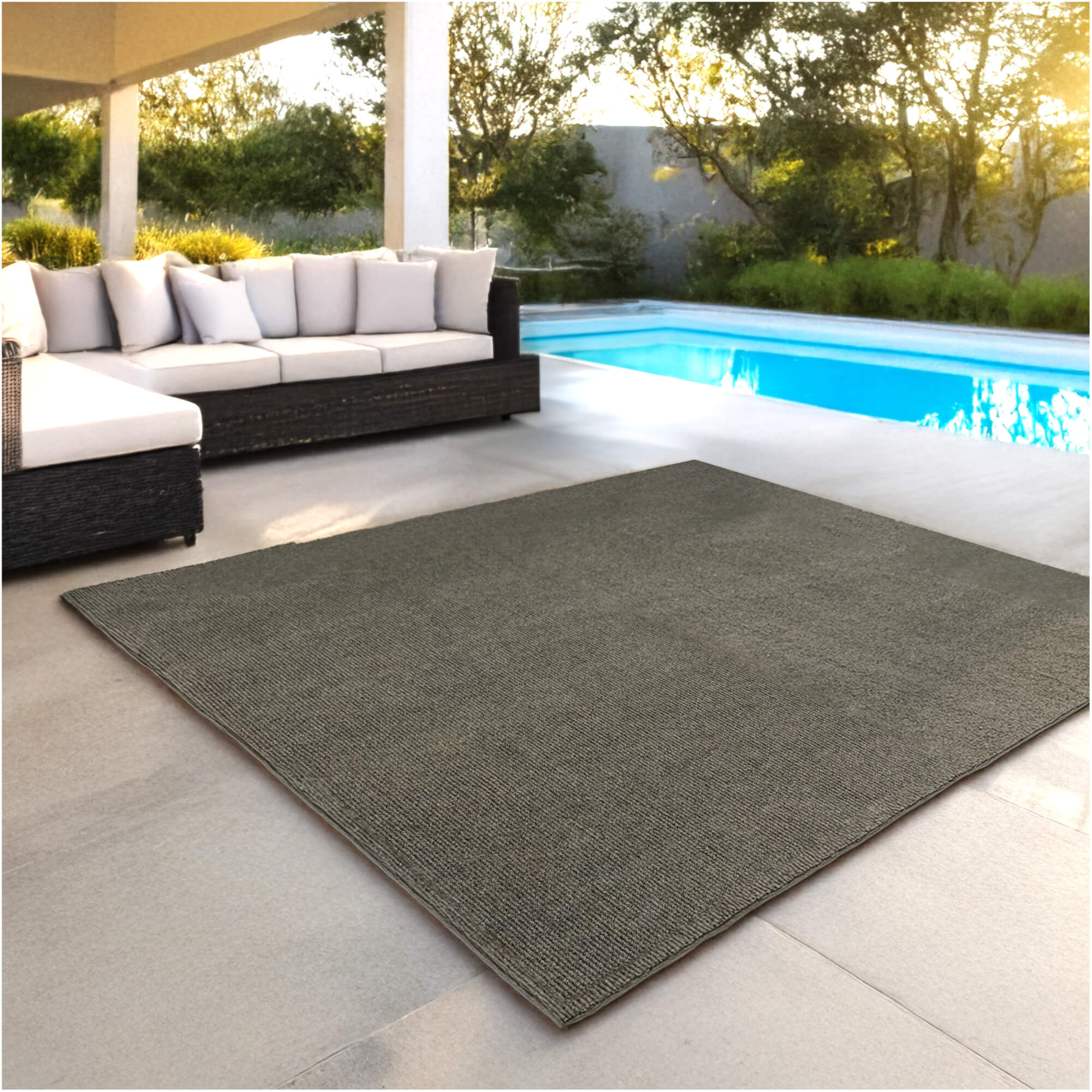 Summerstock Indoor/Outdoor Rug | Custom Size, Durable 1/4" Thick