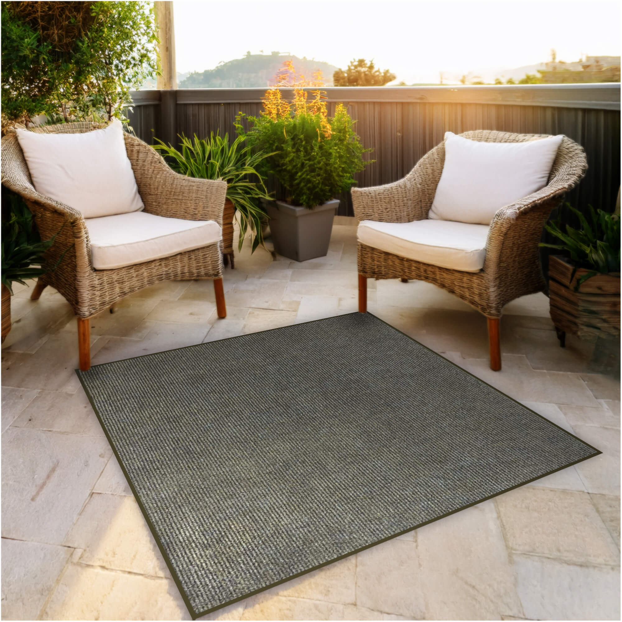 Summerstock Indoor/Outdoor Rug | Custom Size, Durable 1/4" Thick