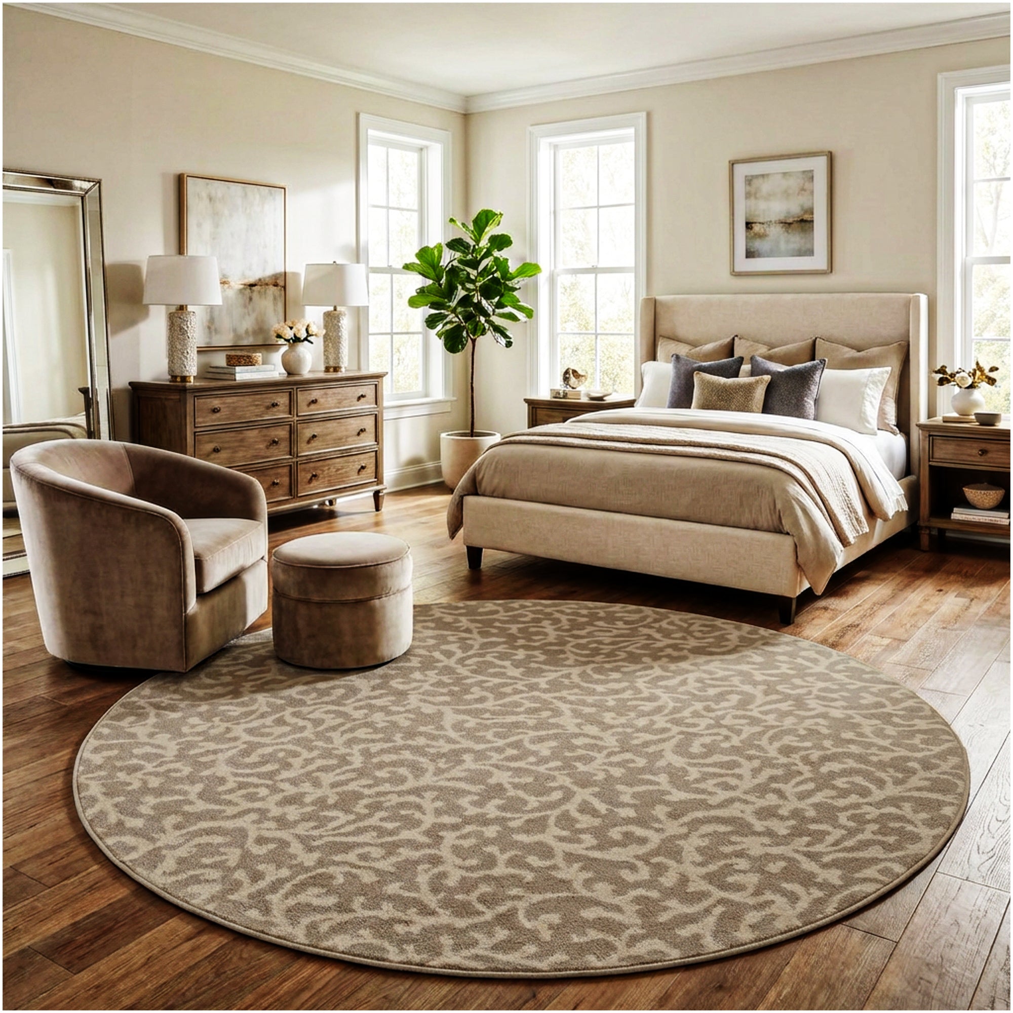 Milliken Coral Springs Indoor Area Rug | Standard Sizes & Color Options