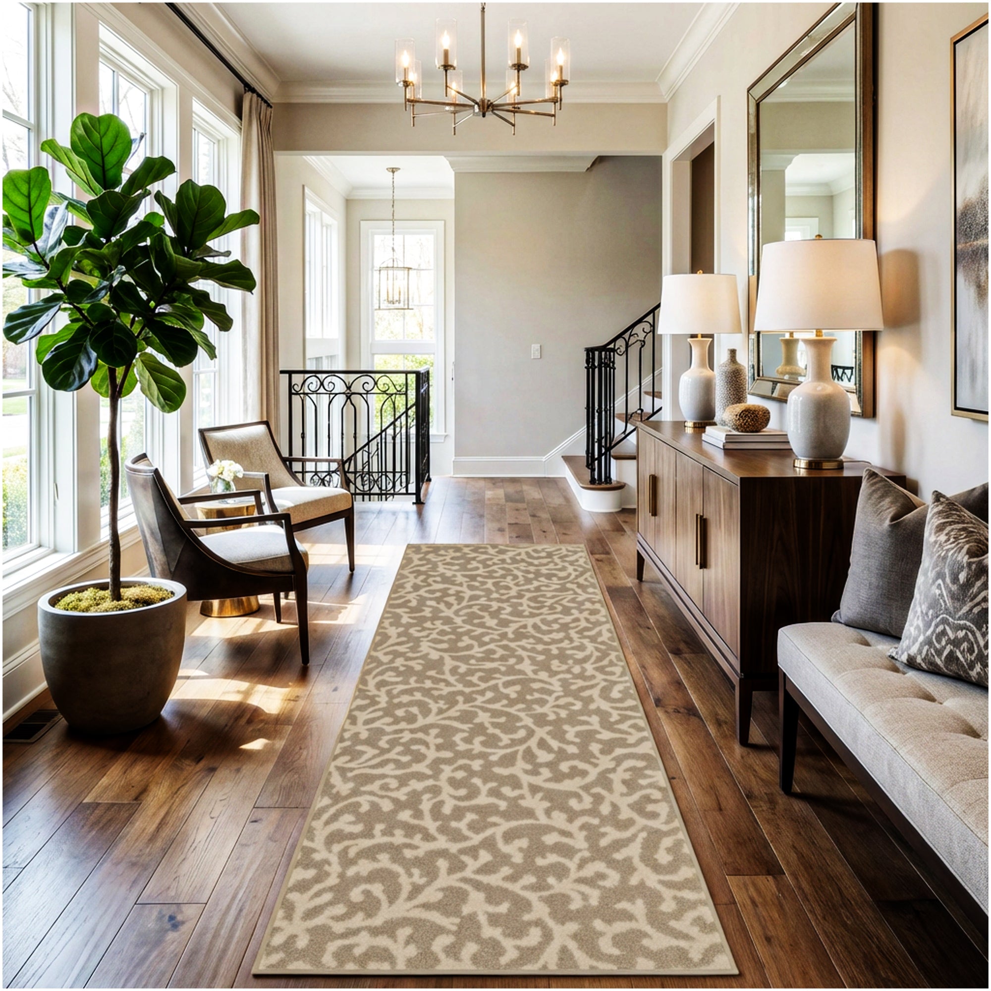 Milliken Coral Springs Indoor Area Rug | Standard Sizes & Color Options