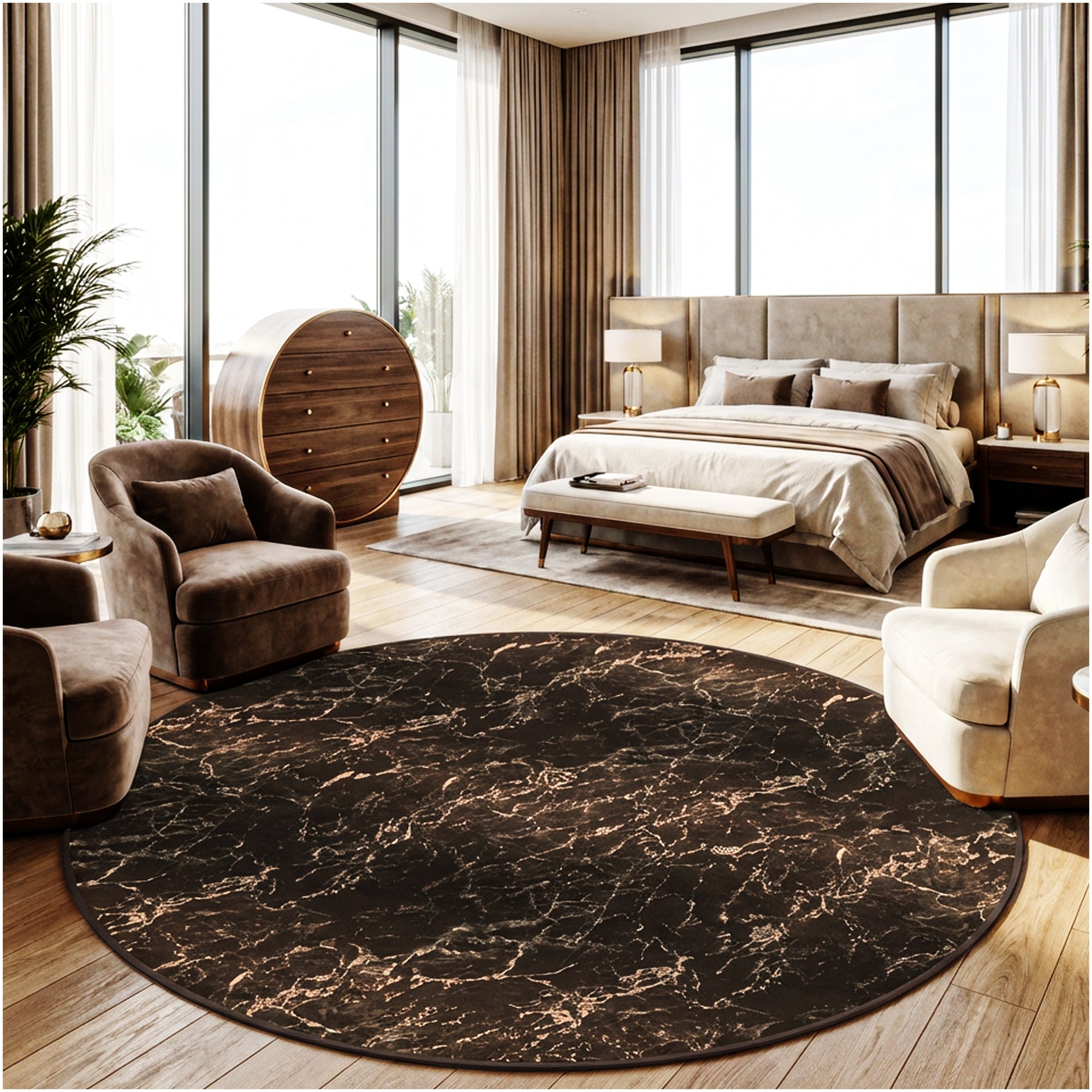 Milliken Cavatori Marble Pattern Indoor Area Rug – 3/8″ Thick, 40 oz Cut Pile
