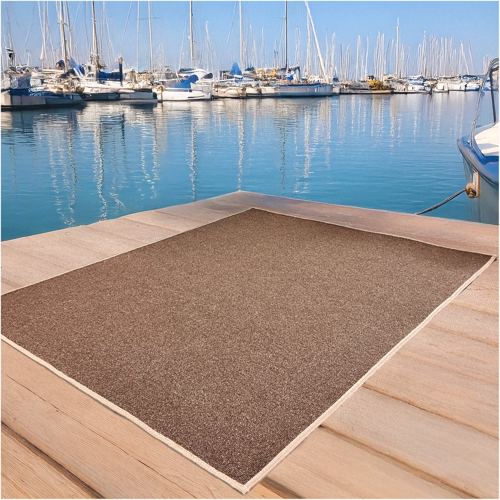 Roanoke Rib Indoor-Outdoor Area Rug in Custom Sizes - Sample