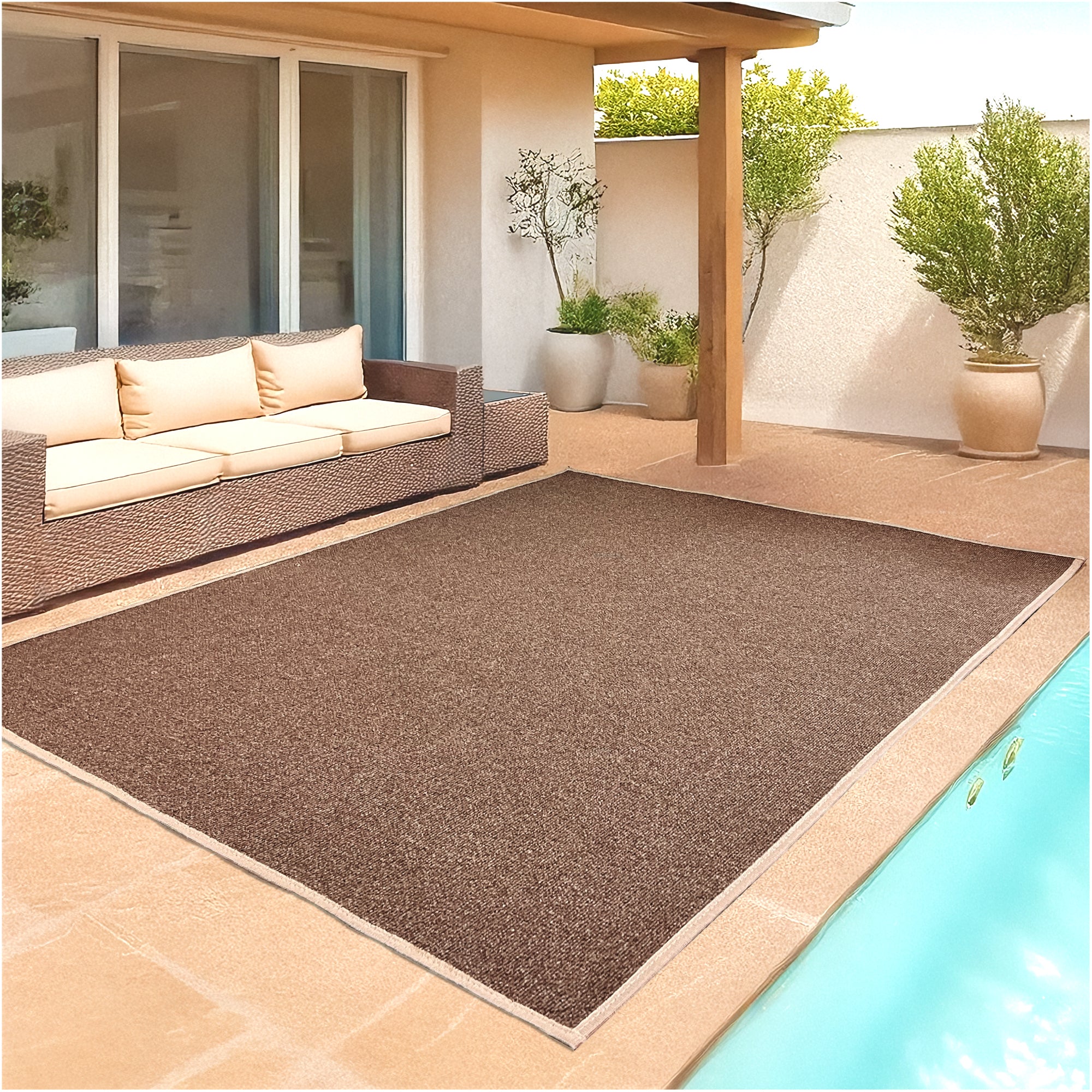 Roanoke Rib Indoor-Outdoor Area Rug in Custom Sizes - Sample