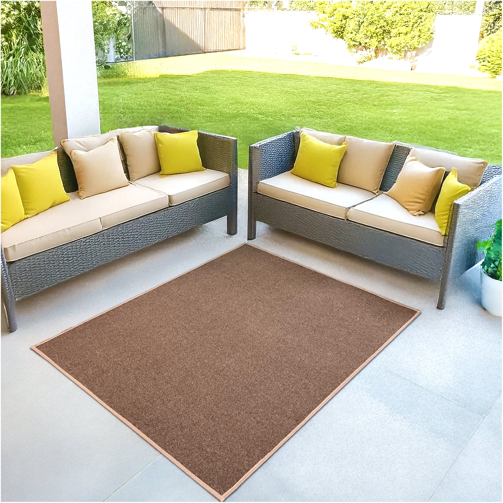 Roanoke Rib Indoor-Outdoor Area Rug in Custom Sizes - Sample