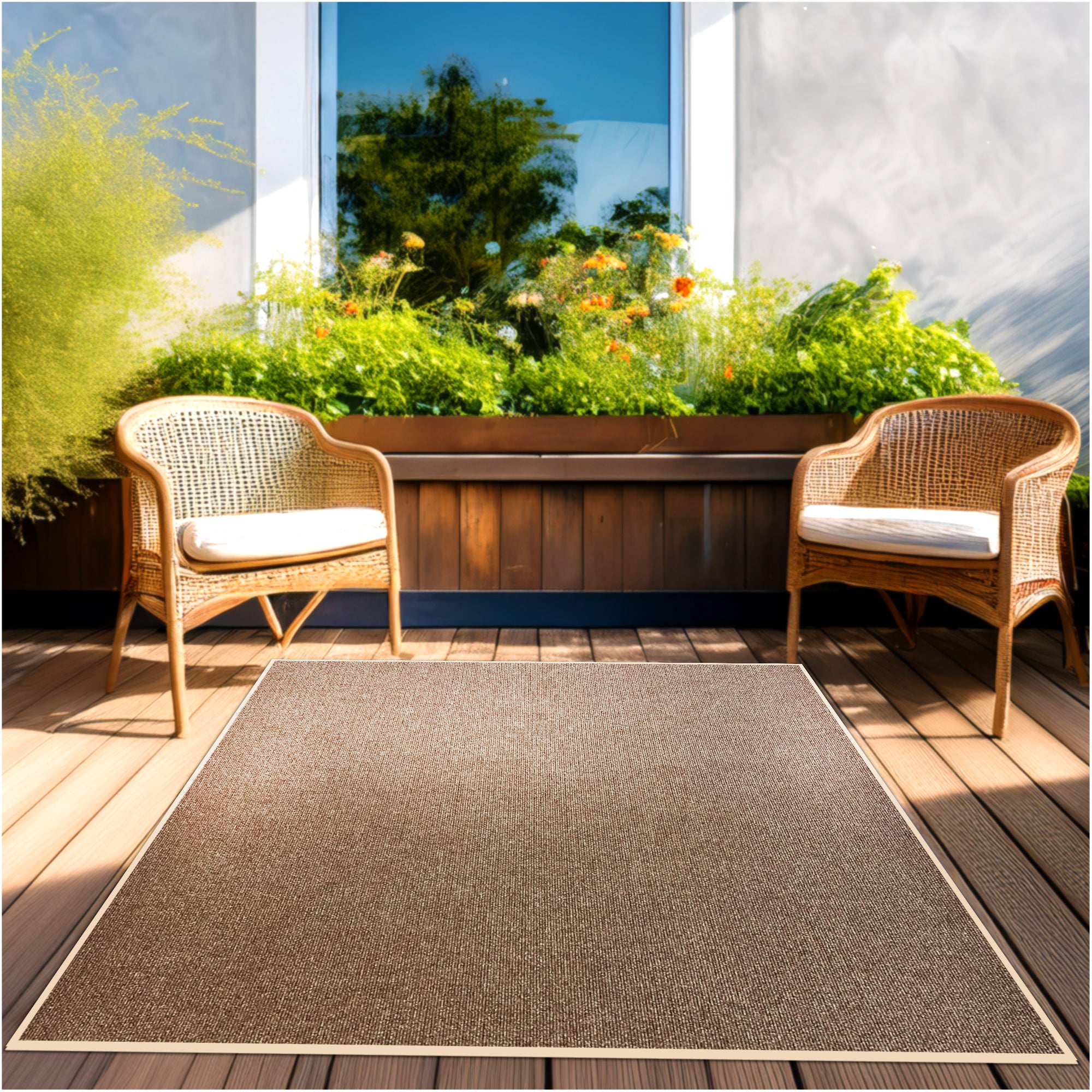 Roanoke Rib Indoor-Outdoor Area Rug in Custom Sizes - Sample