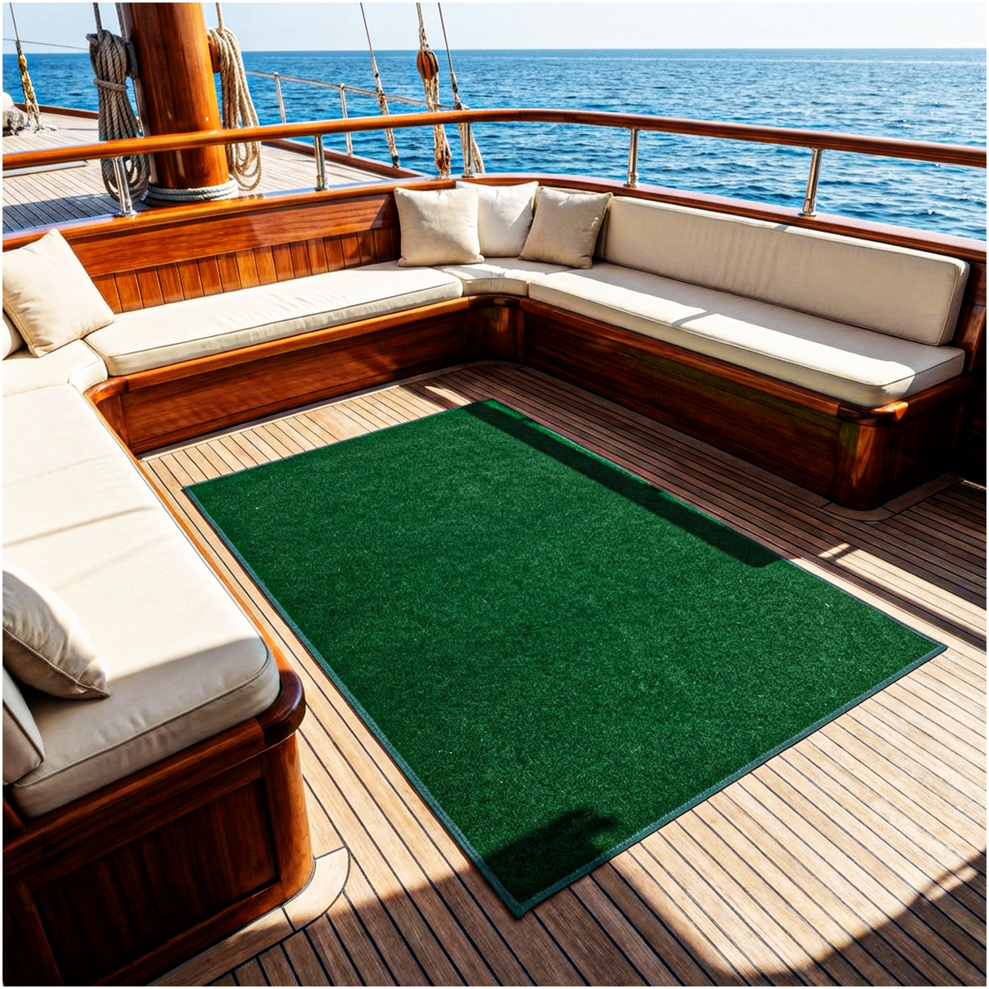 Grizzly Turf Indoor/Outdoor Area Rug – Durable, Weatherproof, Custom Cut