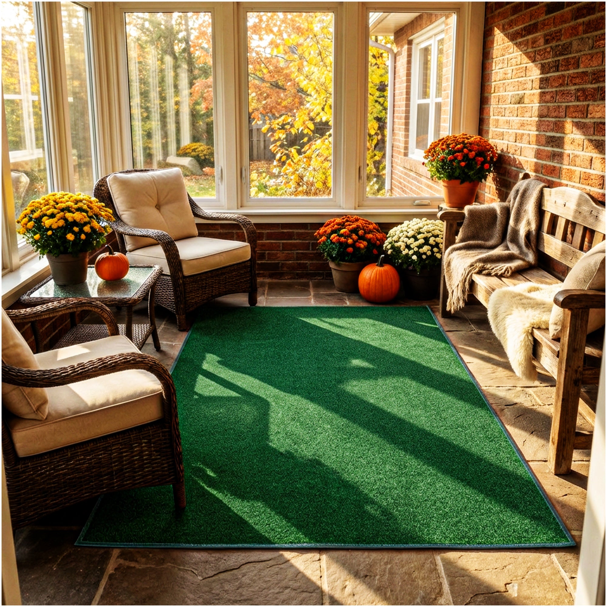 Grizzly Turf Indoor/Outdoor Area Rug – Durable, Weatherproof, Custom Cut