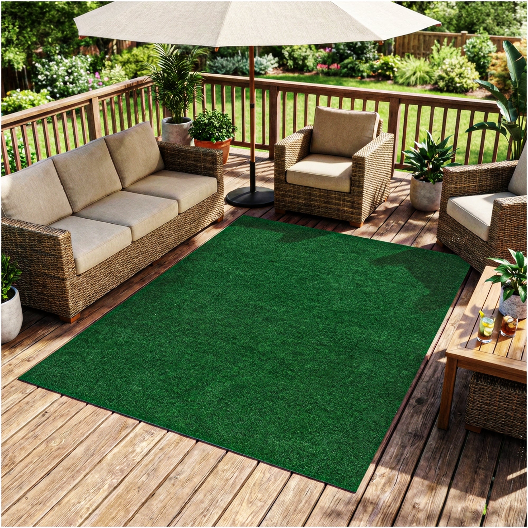 Grizzly Turf Indoor/Outdoor Area Rug – Durable, Weatherproof, Custom Cut