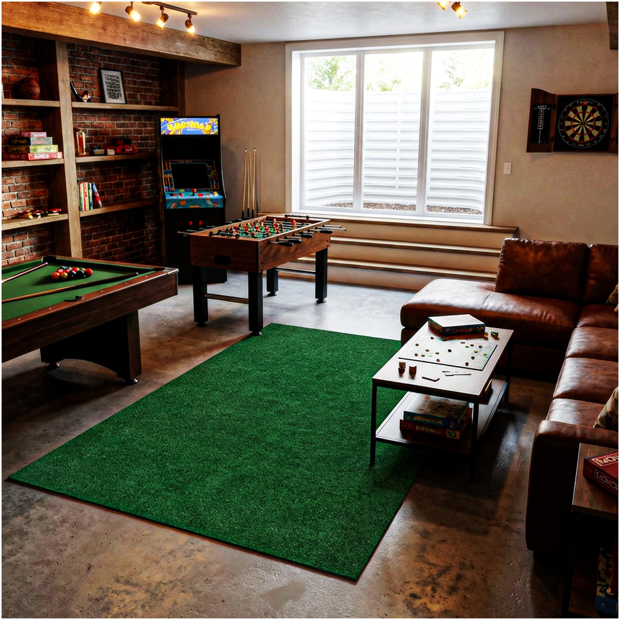 Grizzly Turf Indoor/Outdoor Area Rug – Durable, Weatherproof, Custom Cut