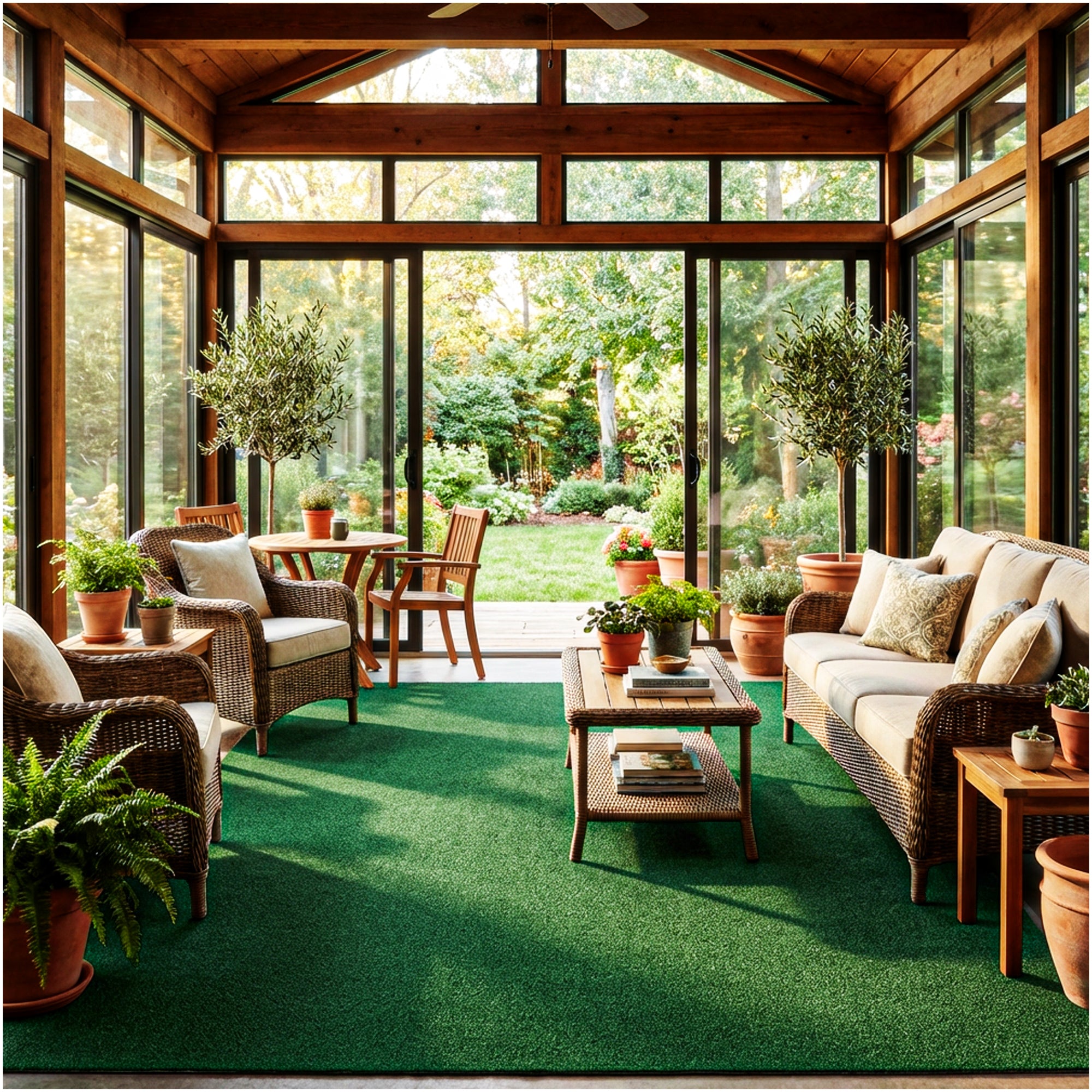 Grizzly Turf Indoor/Outdoor Area Rug – Durable, Weatherproof, Custom Cut