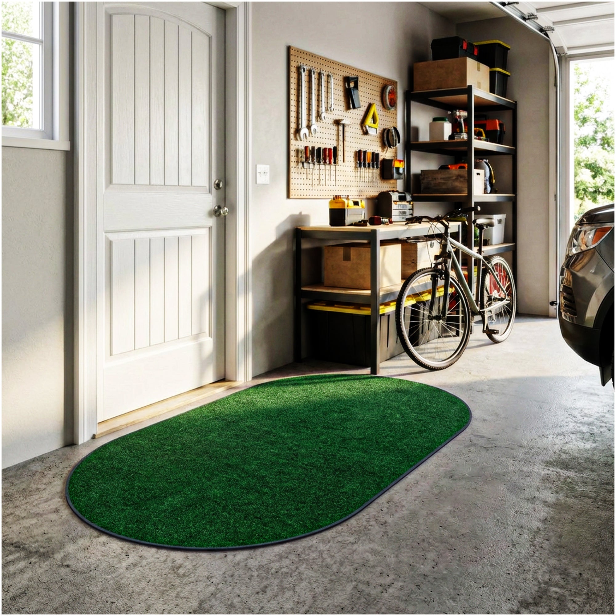 Grizzly Turf Indoor/Outdoor Area Rug – Durable, Weatherproof, Custom Cut