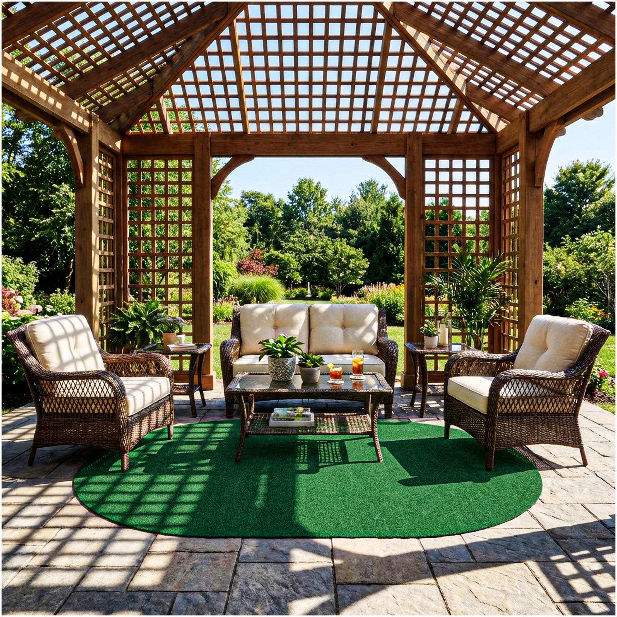 Grizzly Turf Indoor/Outdoor Area Rug – Durable, Weatherproof, Custom Cut