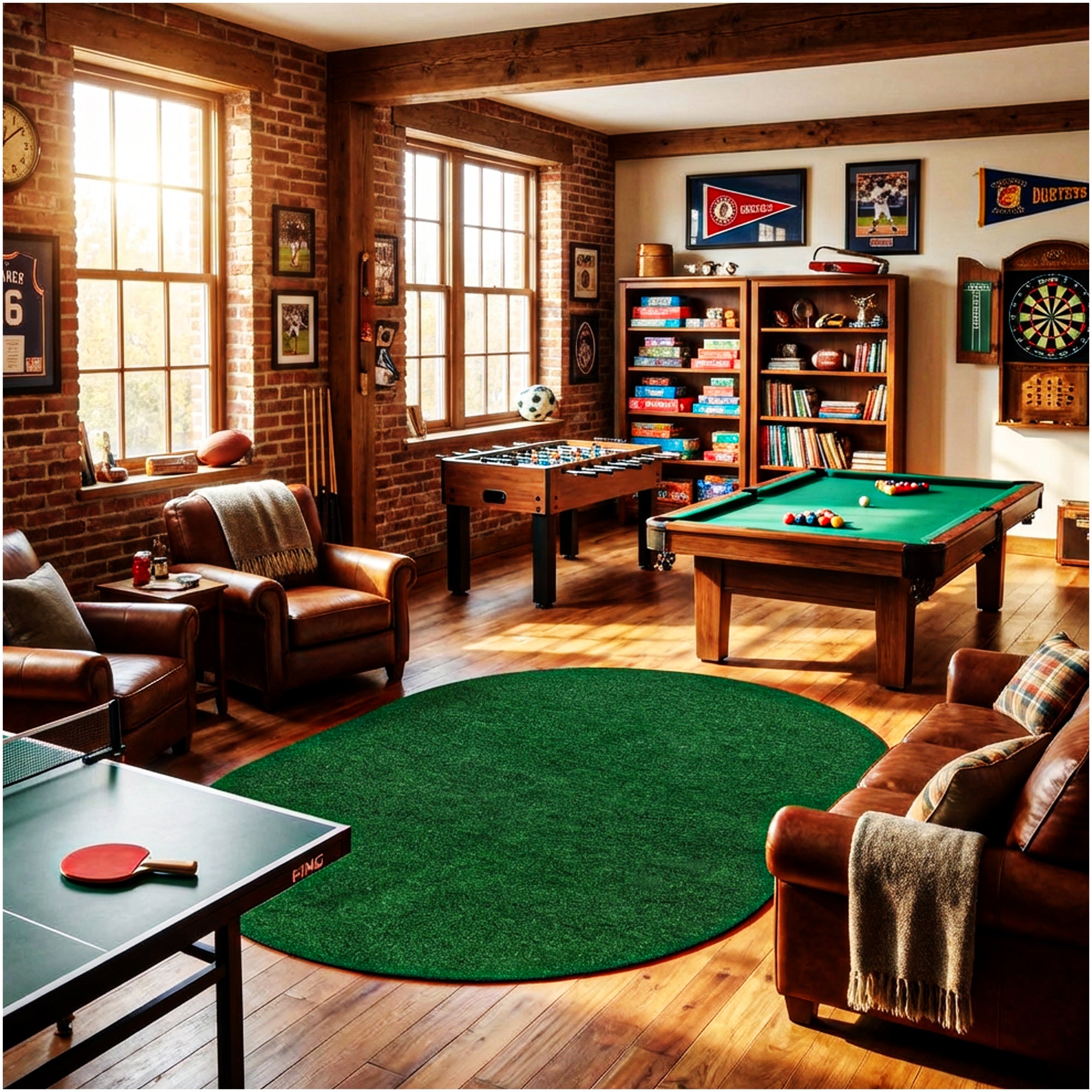Grizzly Turf Indoor/Outdoor Area Rug – Durable, Weatherproof, Custom Cut