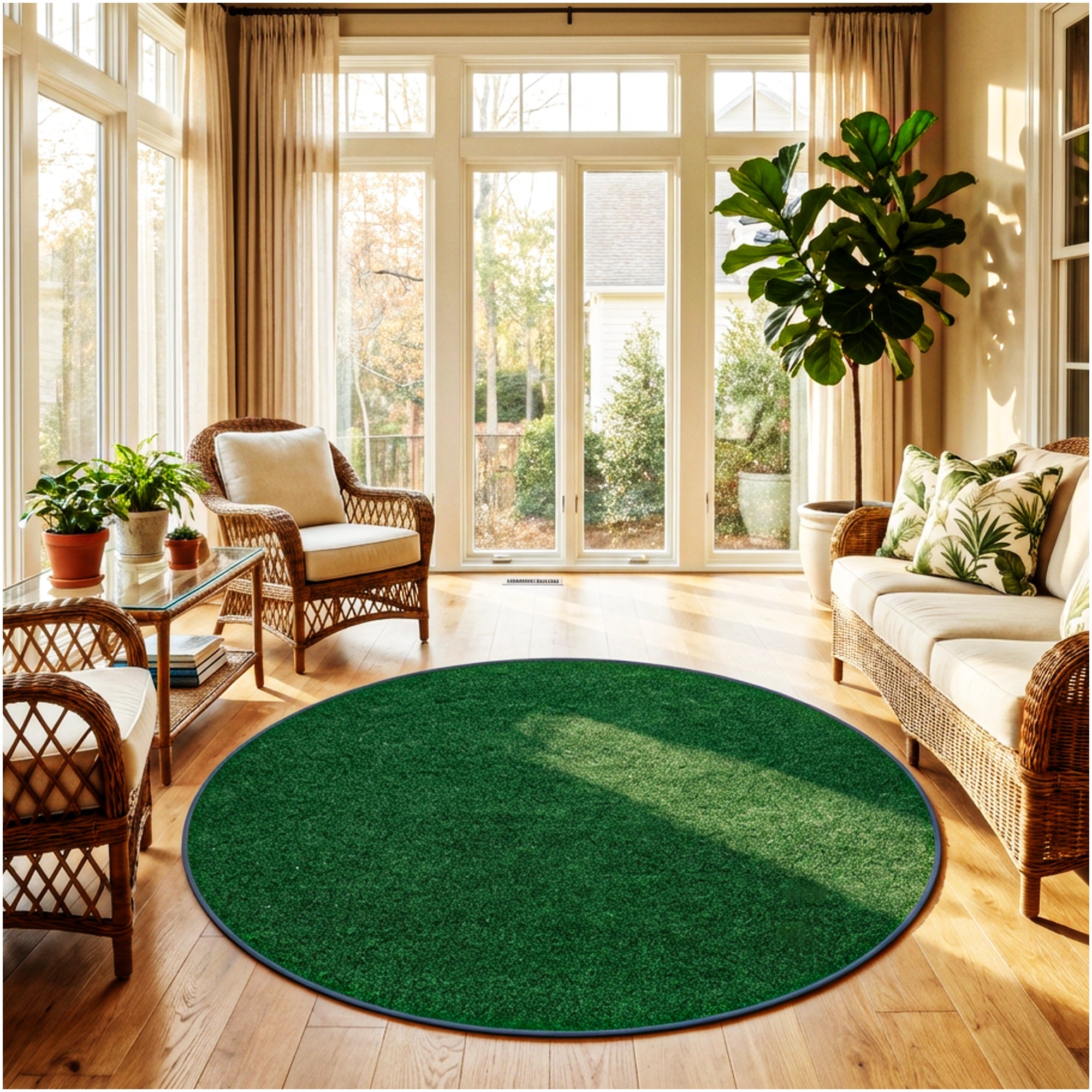 Grizzly Turf Indoor/Outdoor Area Rug – Durable, Weatherproof, Custom Cut