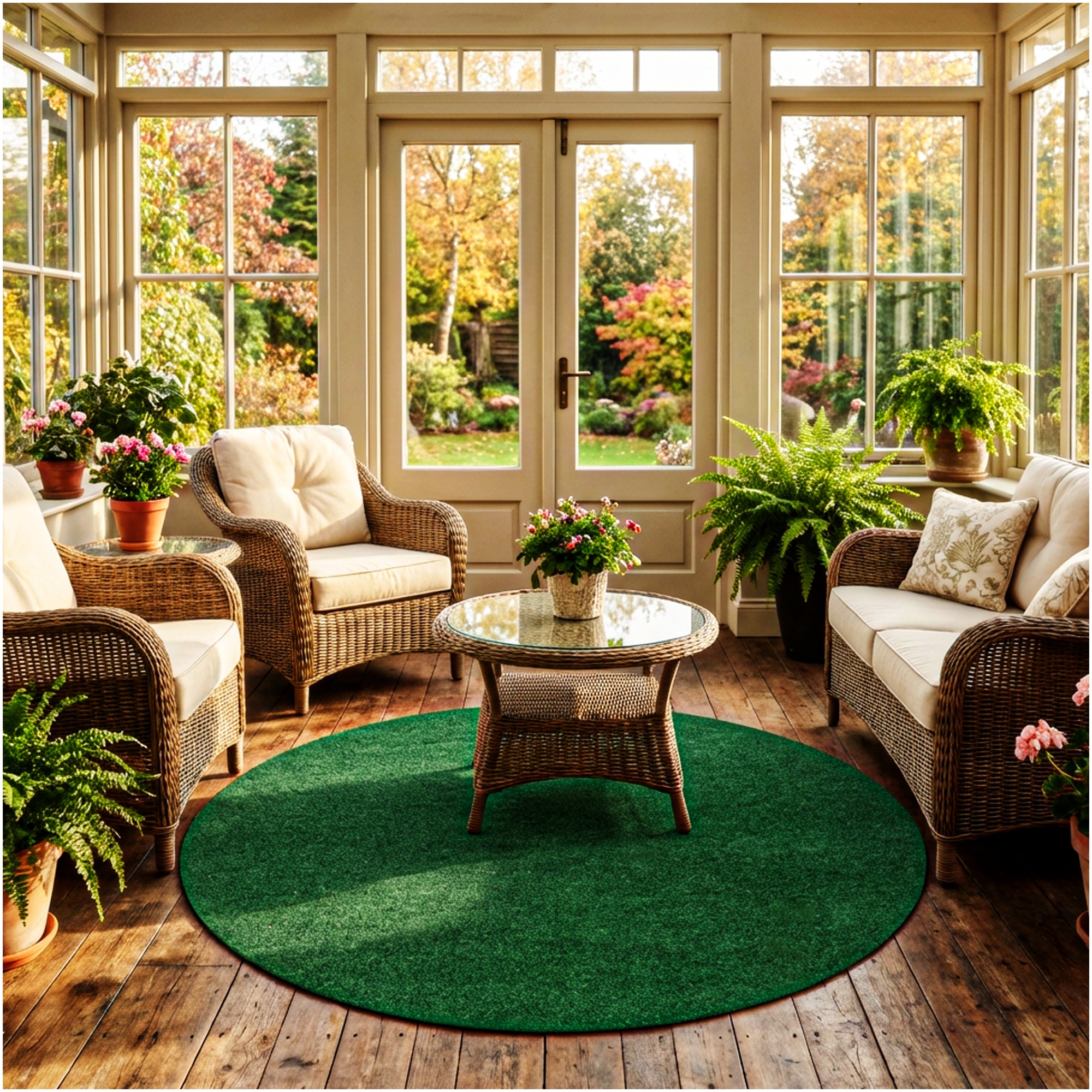 Grizzly Turf Indoor/Outdoor Area Rug – Durable, Weatherproof, Custom Cut