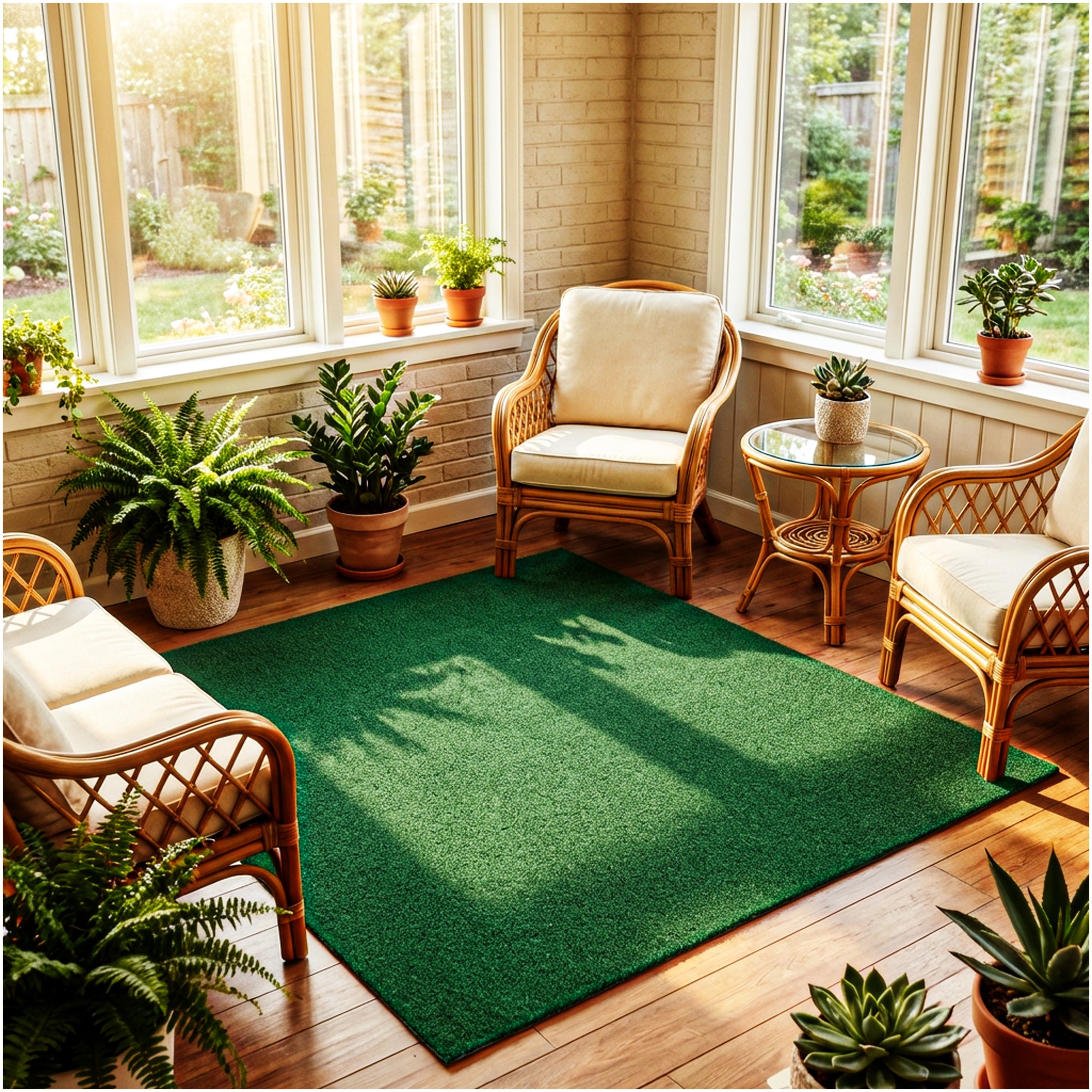 Grizzly Turf Indoor/Outdoor Area Rug – Durable, Weatherproof, Custom Cut