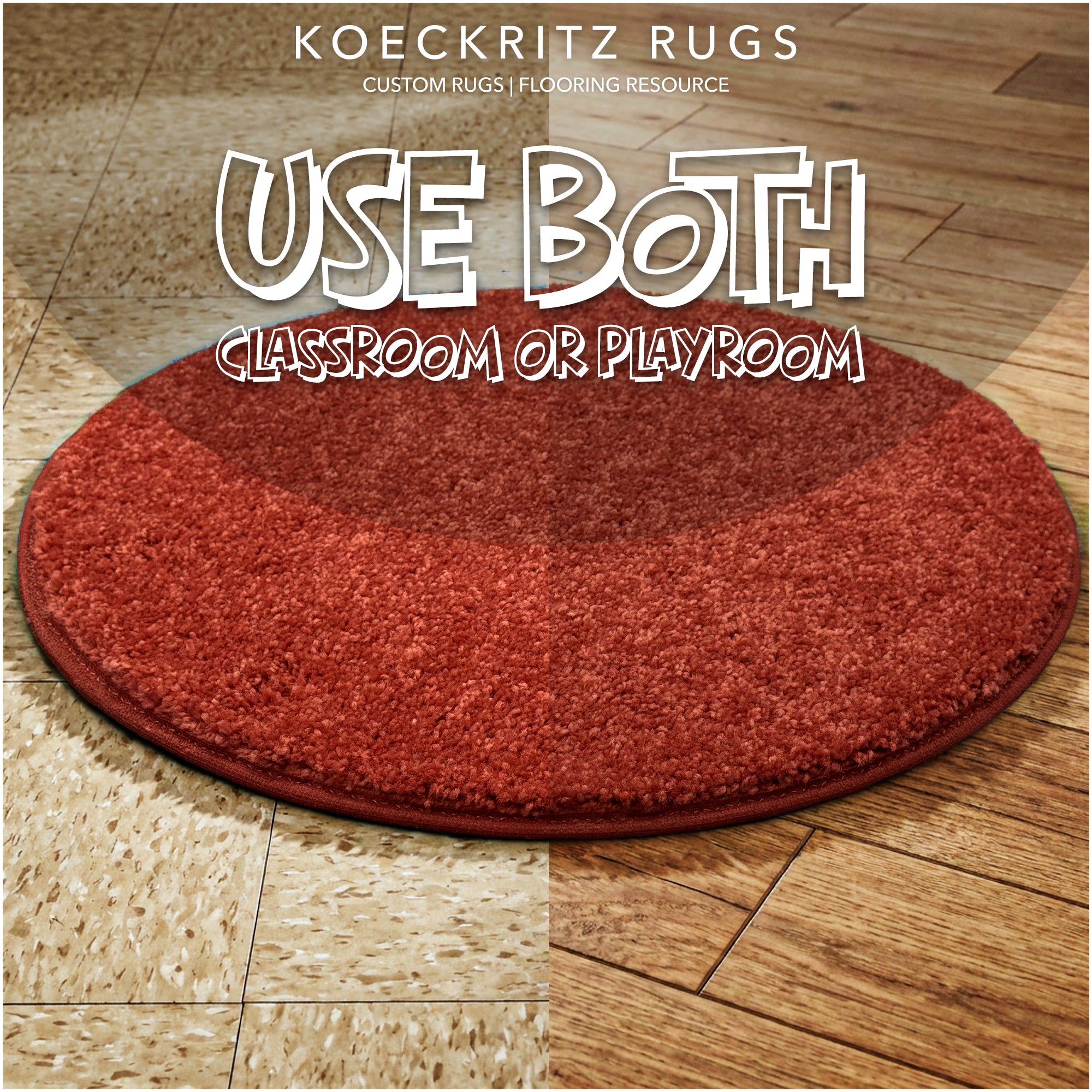 Children’s Classroom Carpet Circle Seats – Multiple Colors | 18” Round Soft Floor Cushions