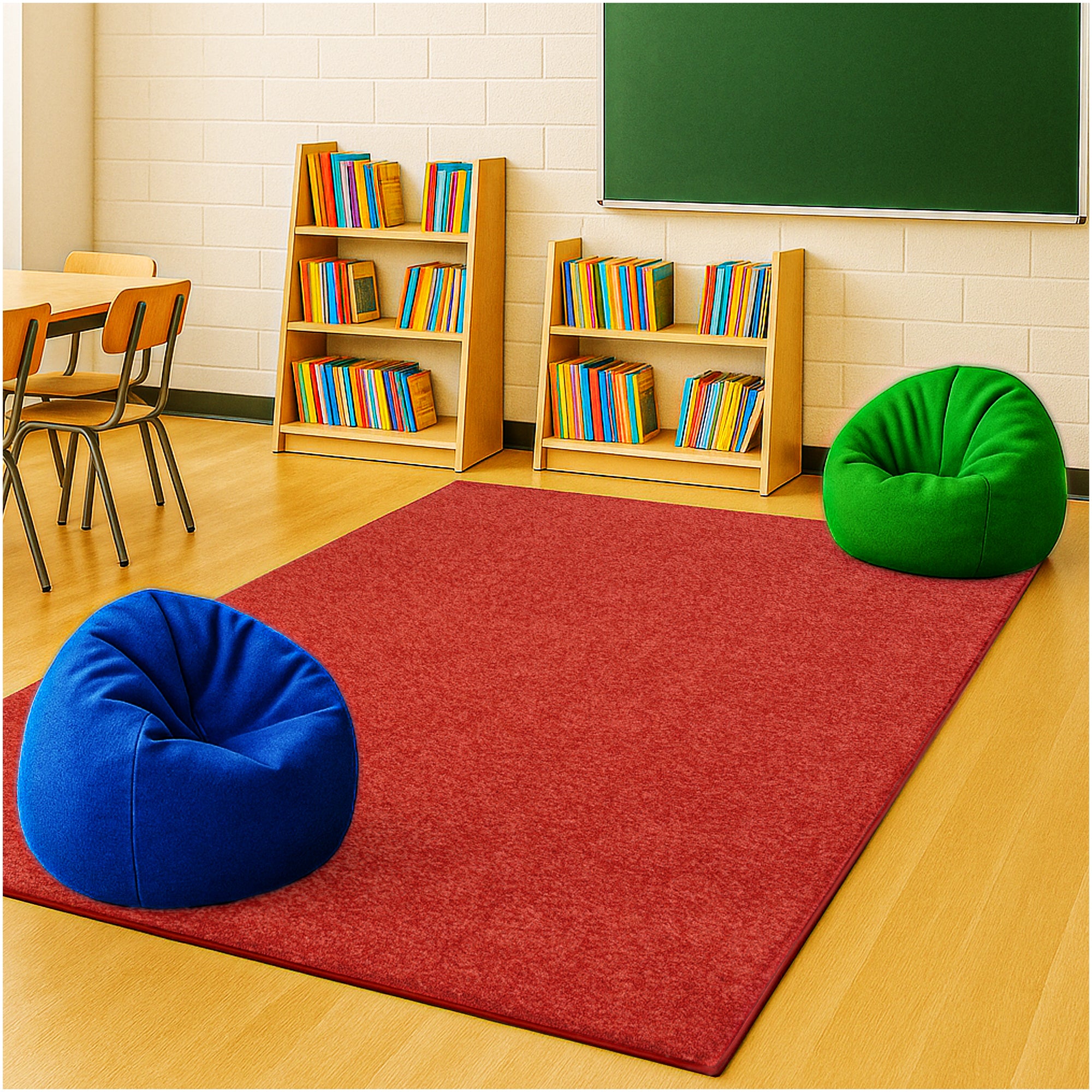Kid Crossing Soft Area Rug – Colorful Collection, Custom Sizes Available