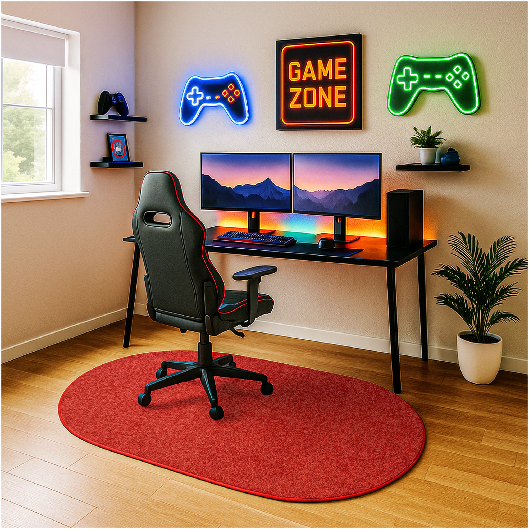 Kid Crossing Soft Area Rug – Colorful Collection, Custom Sizes Available