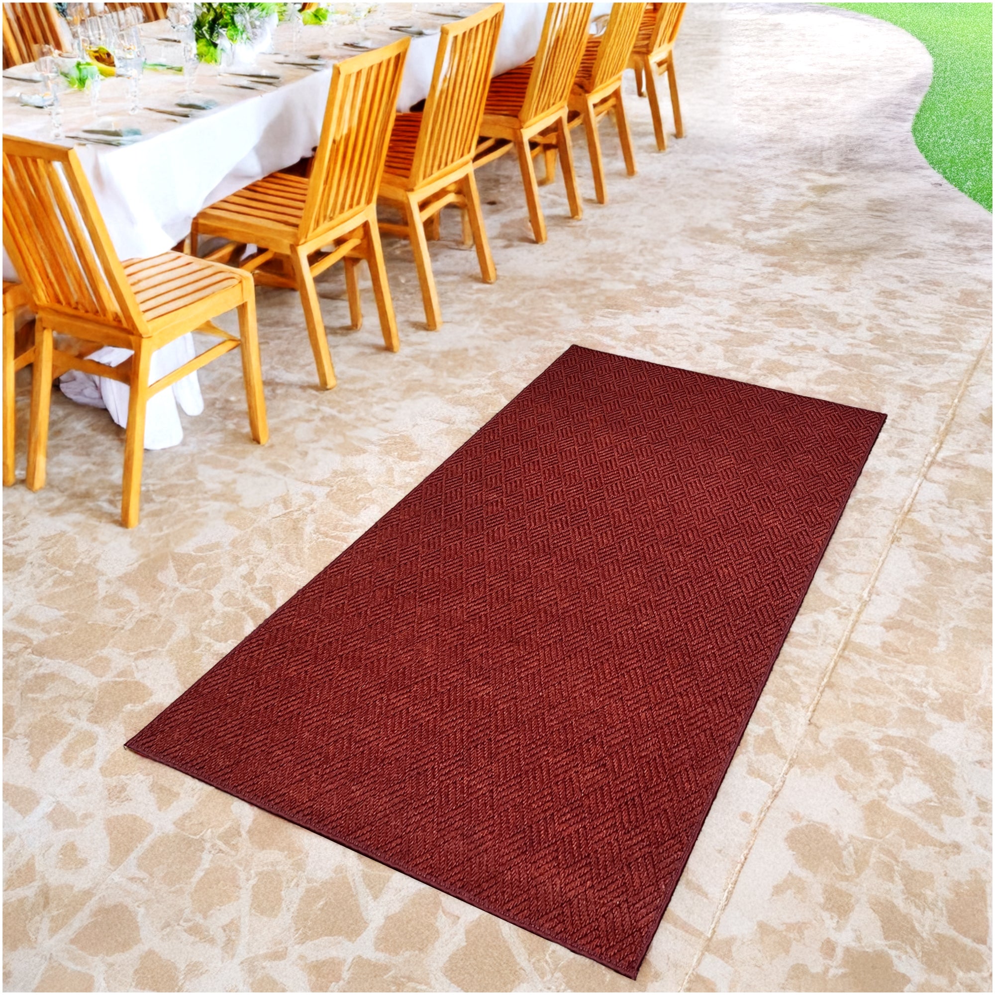 Dreamweaver Indoor/Outdoor Area Rug | Custom Size & Shape, 1/4" Thick