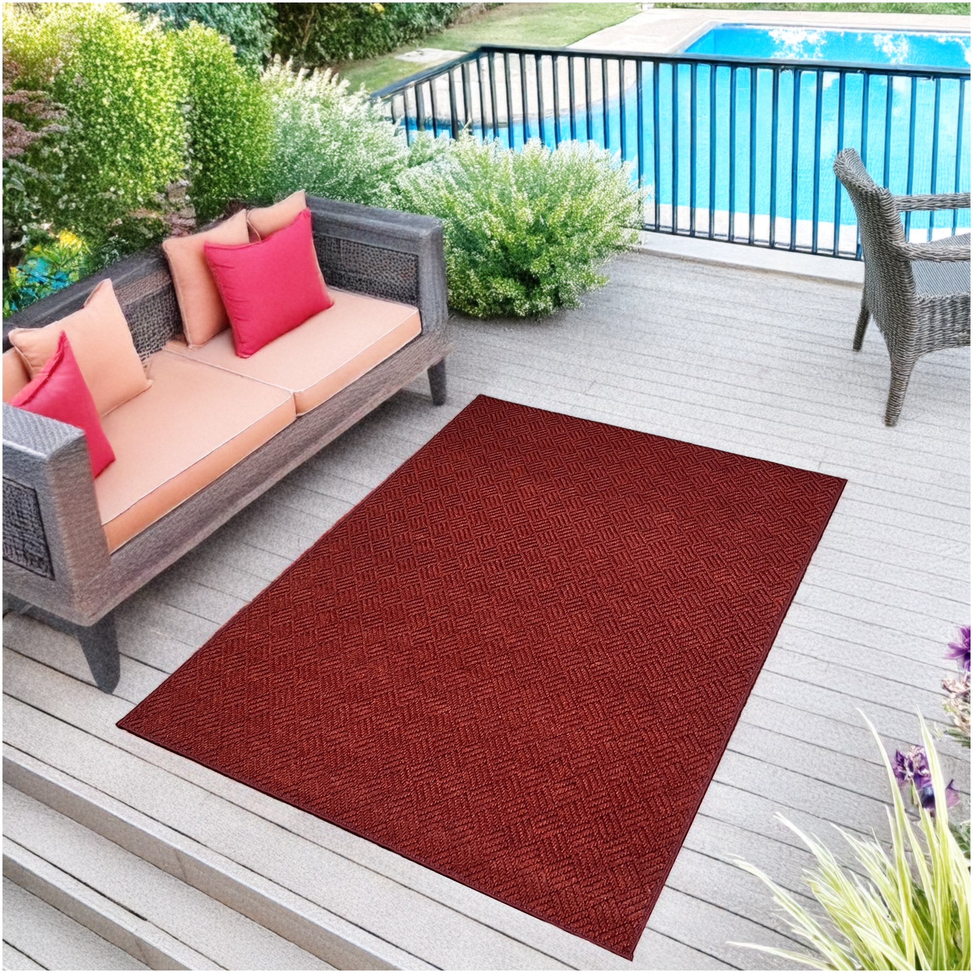 Dreamweaver Indoor/Outdoor Area Rug | Custom Size & Shape, 1/4" Thick