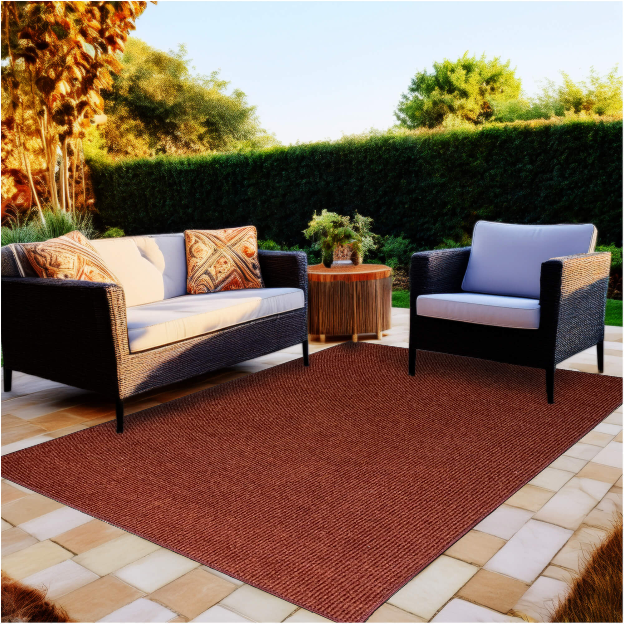 Summerstock Indoor/Outdoor Rug | Custom Size, Durable 1/4" Thick