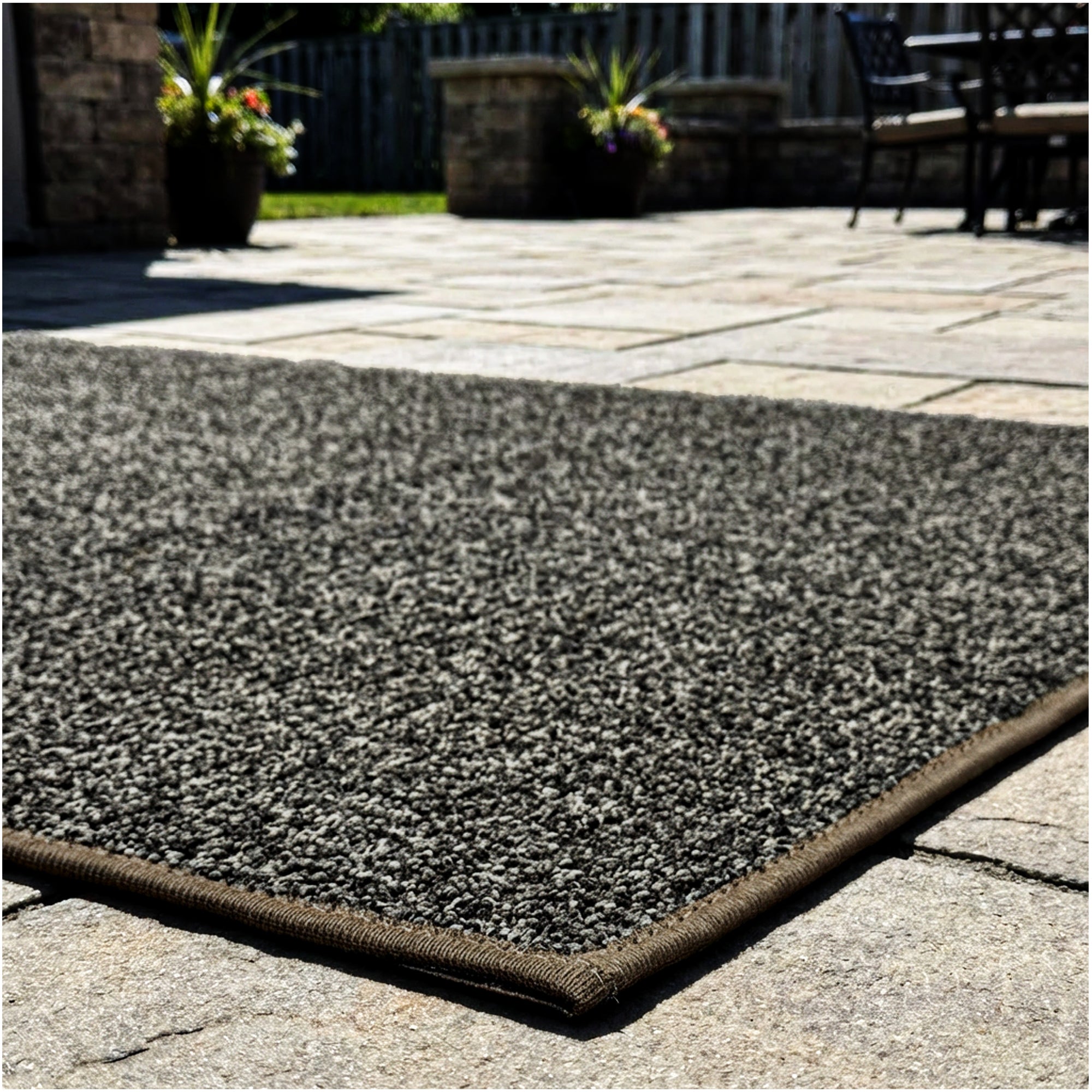 Casual Boucle Indoor/Outdoor Area Rug – Custom Sizes, 6 Colors