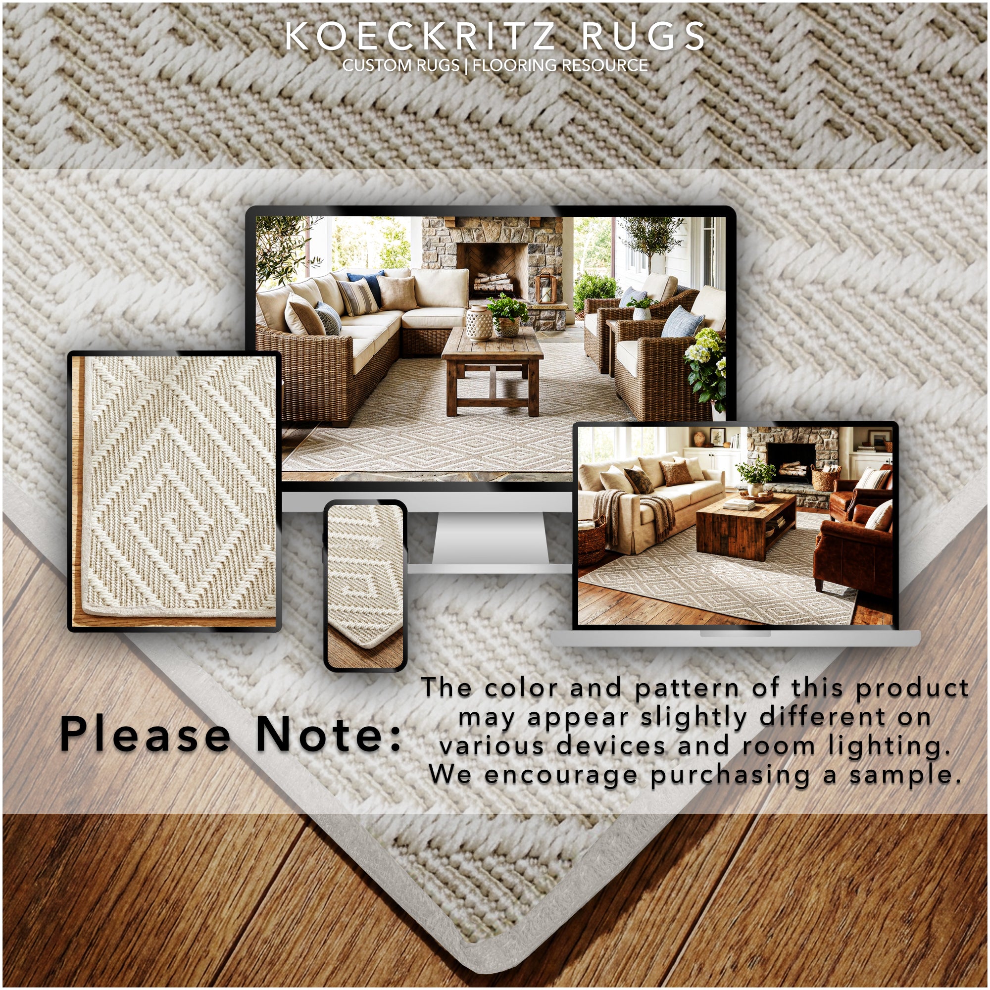 Curacao Custom Cut Indoor & Outdoor Area Rug – Custom Sizes