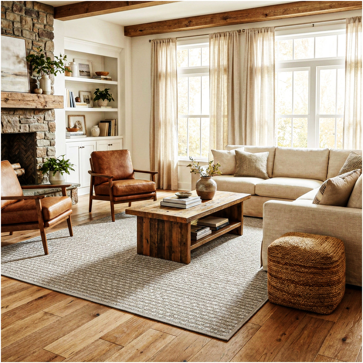 Dominica Indoor Outdoor Area Rug – Custom Size Patio Rug