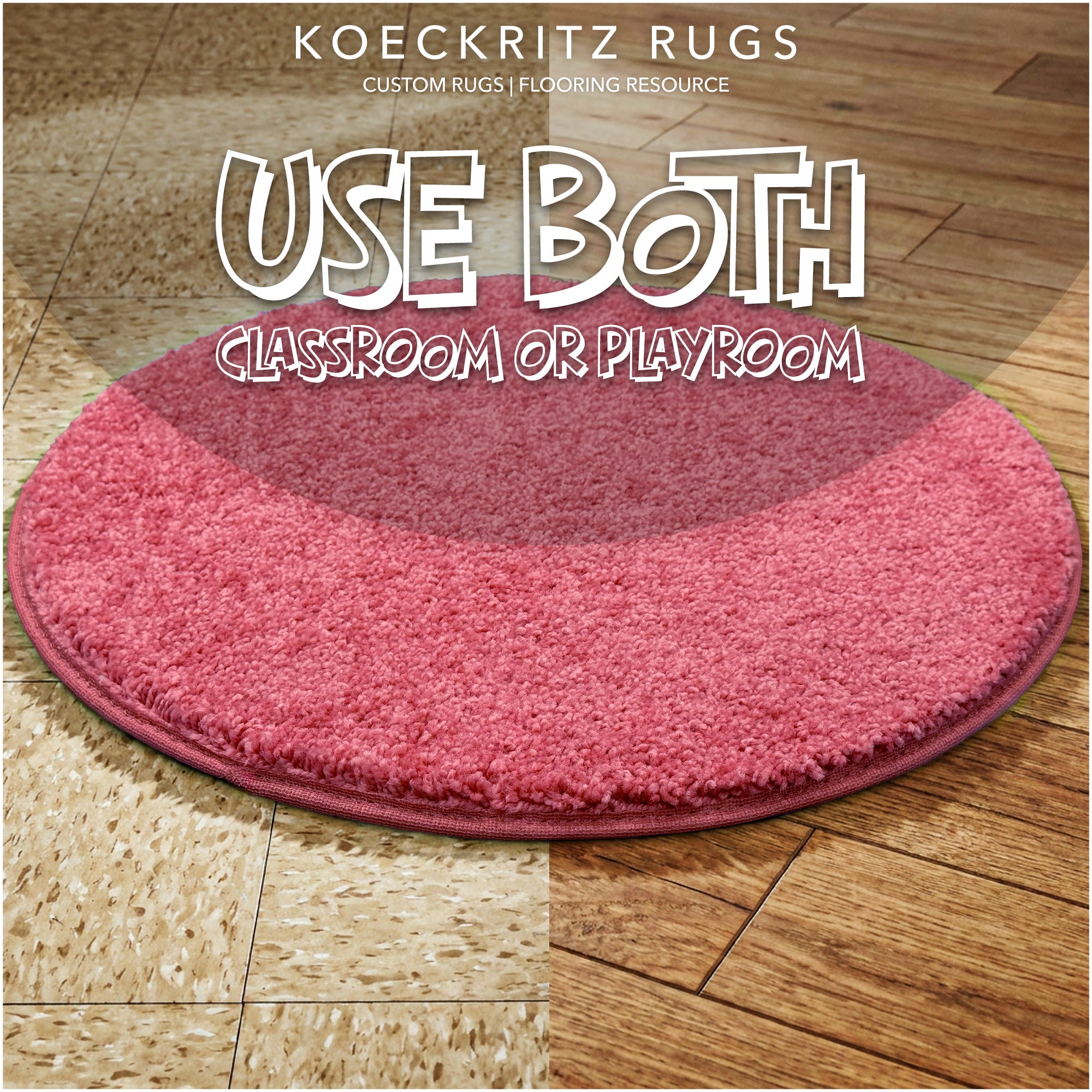 Children’s Classroom Carpet Circle Seats – Multiple Colors | 18” Round Soft Floor Cushions