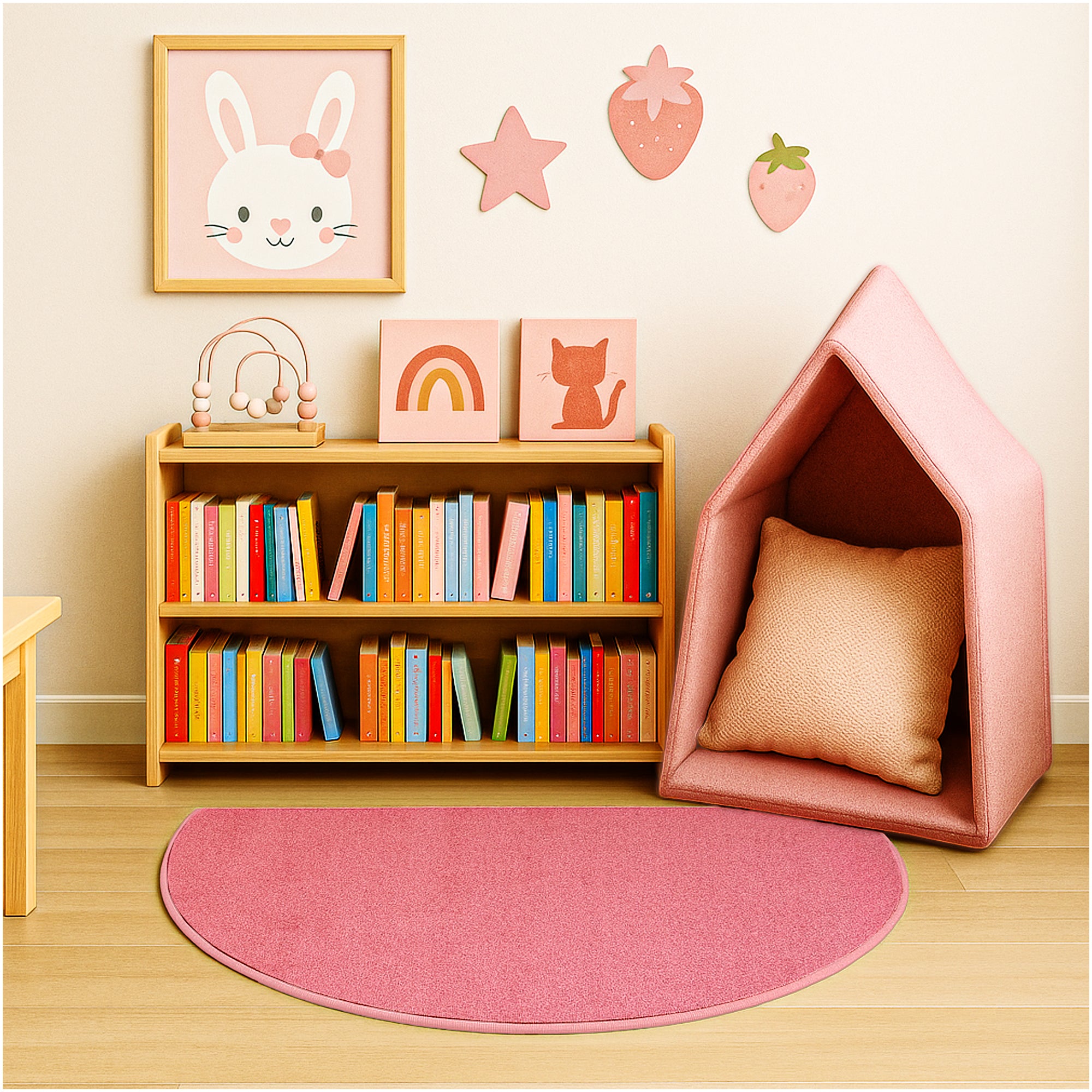 Kid Crossing Soft Area Rug – Colorful Collection, Custom Sizes Available