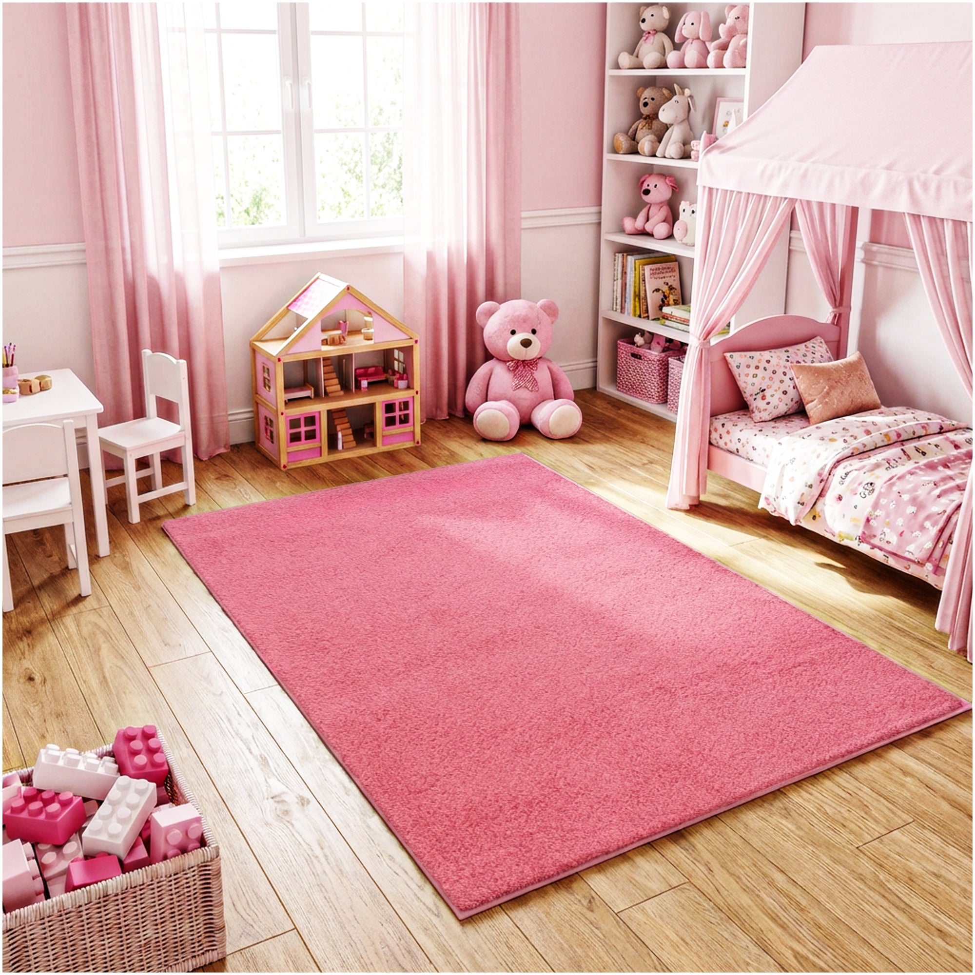 Kid Crossing Soft Area Rug – Colorful Collection, Custom Sizes Available