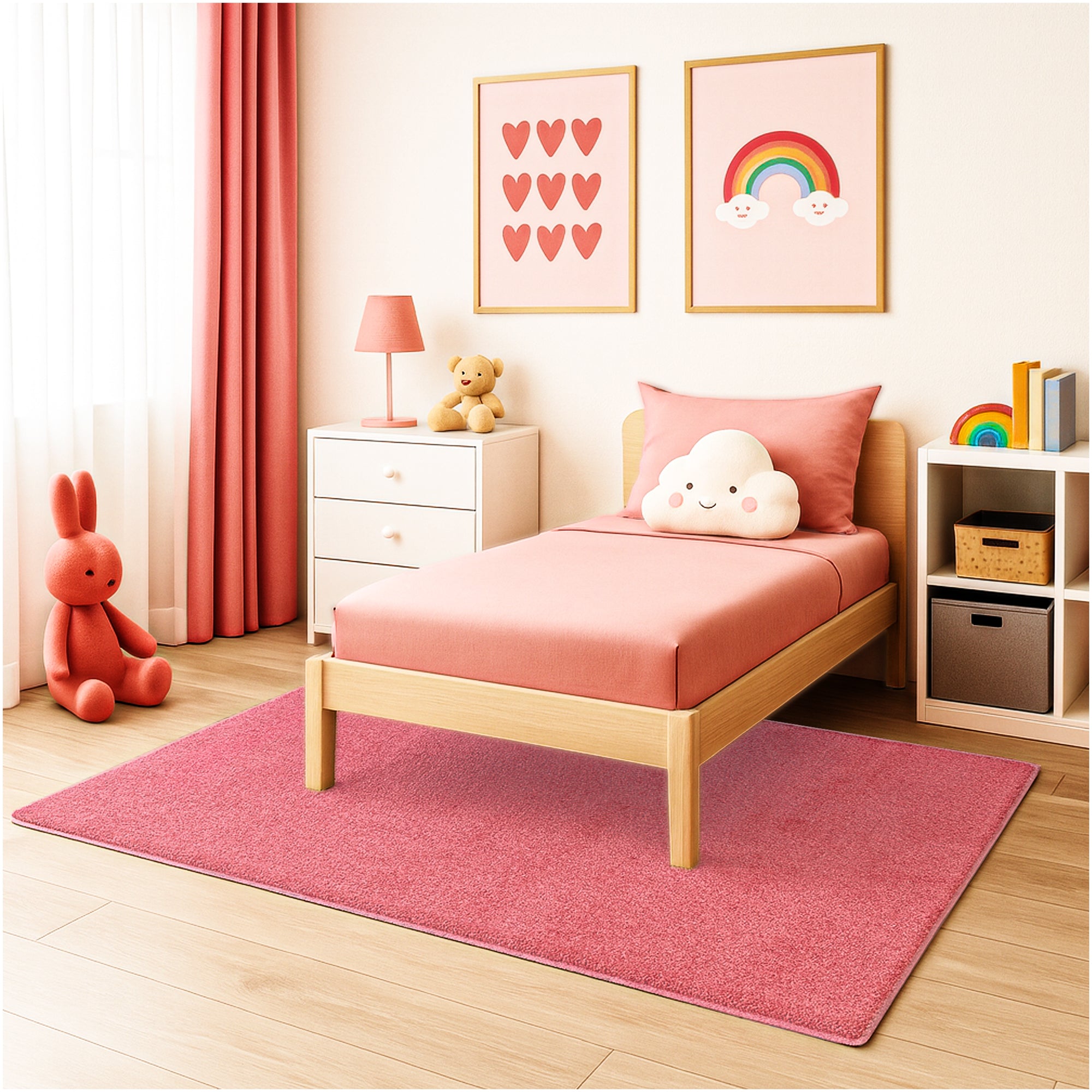 Kid Crossing Soft Area Rug – Colorful Collection, Custom Sizes Available