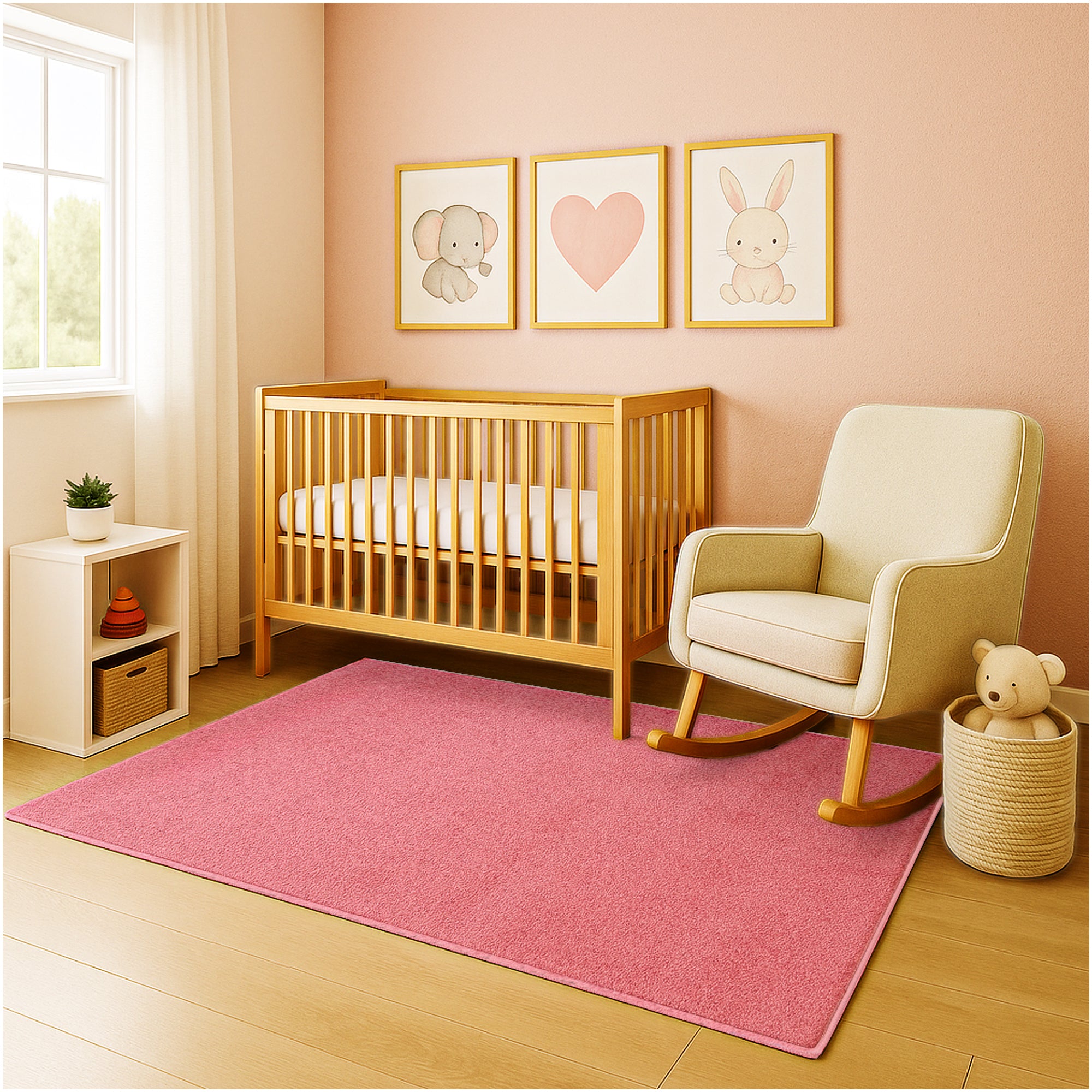 Kid Crossing Soft Area Rug – Colorful Collection, Custom Sizes Available