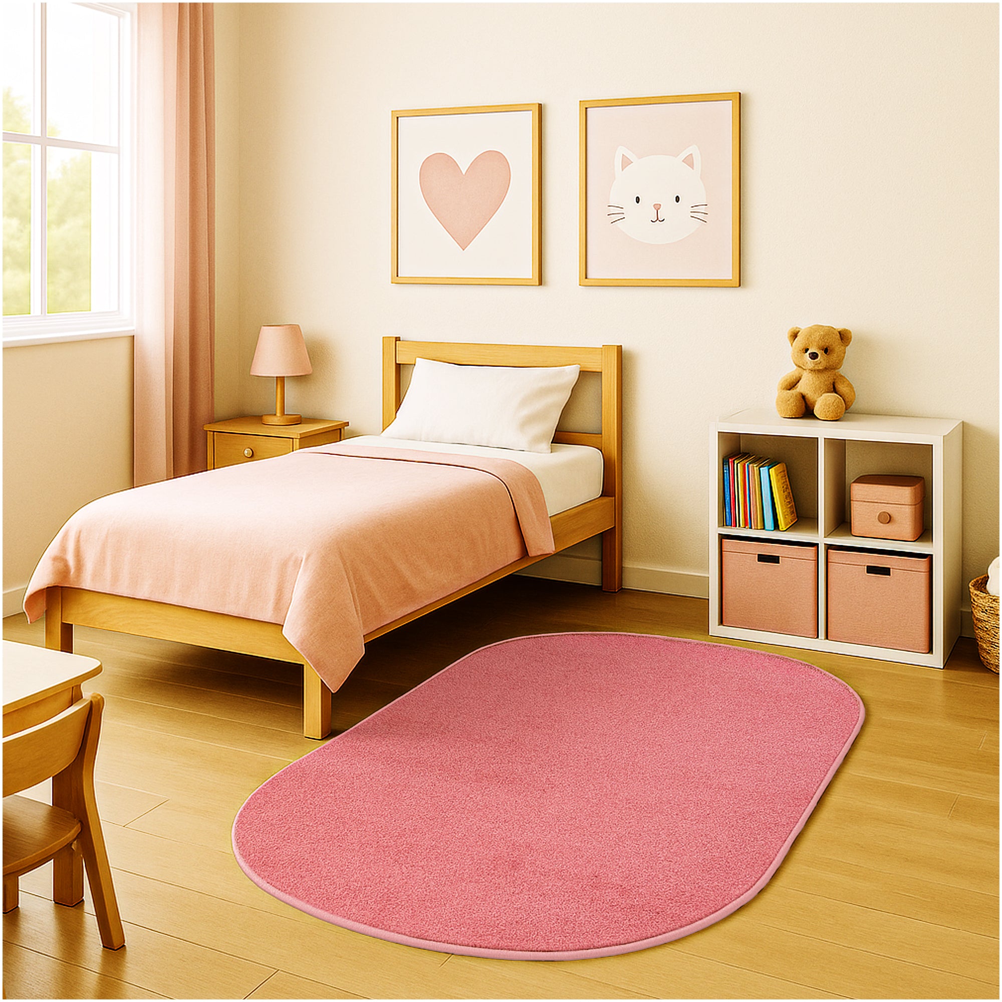 Kid Crossing Soft Area Rug – Colorful Collection, Custom Sizes Available
