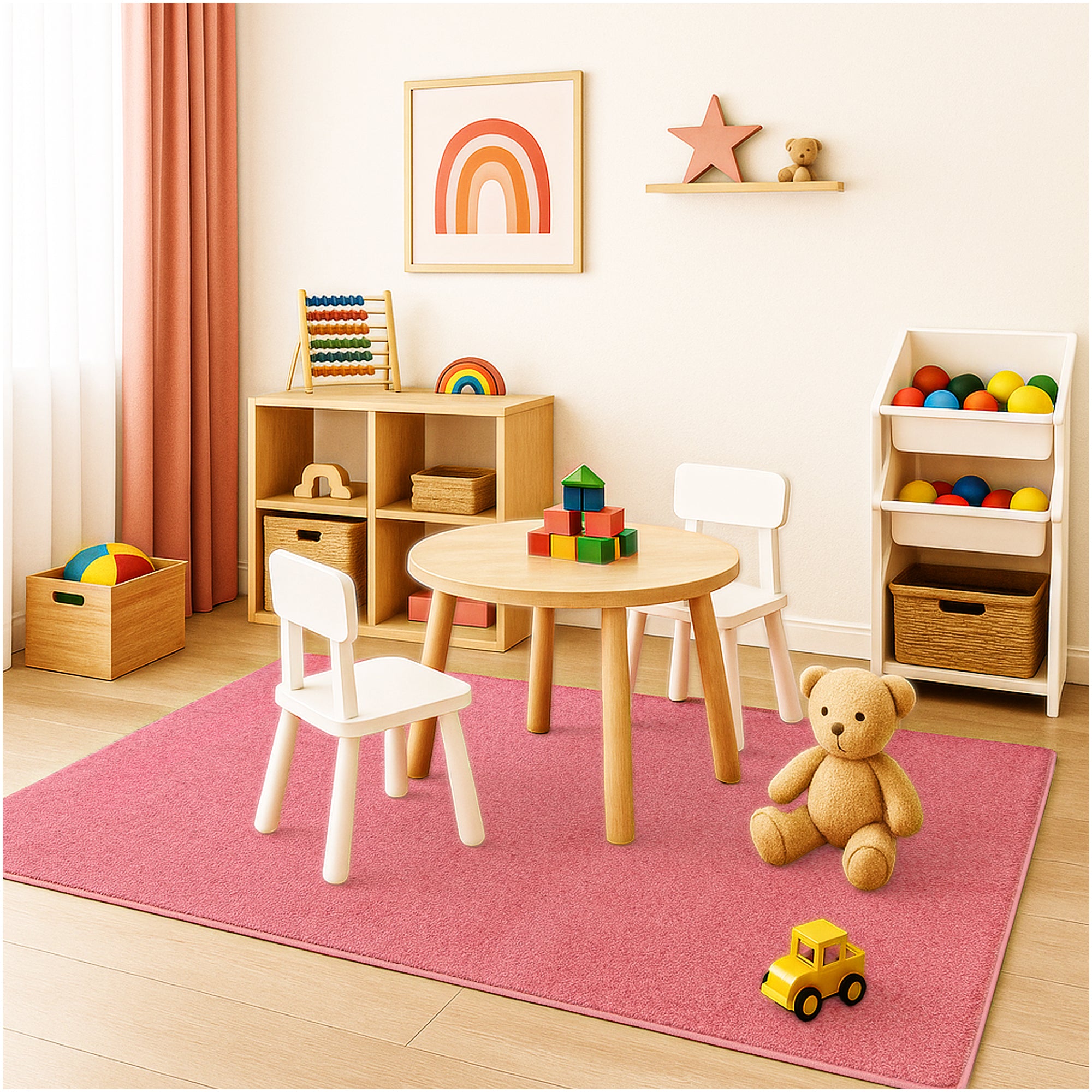 Kid Crossing Soft Area Rug – Colorful Collection, Custom Sizes Available
