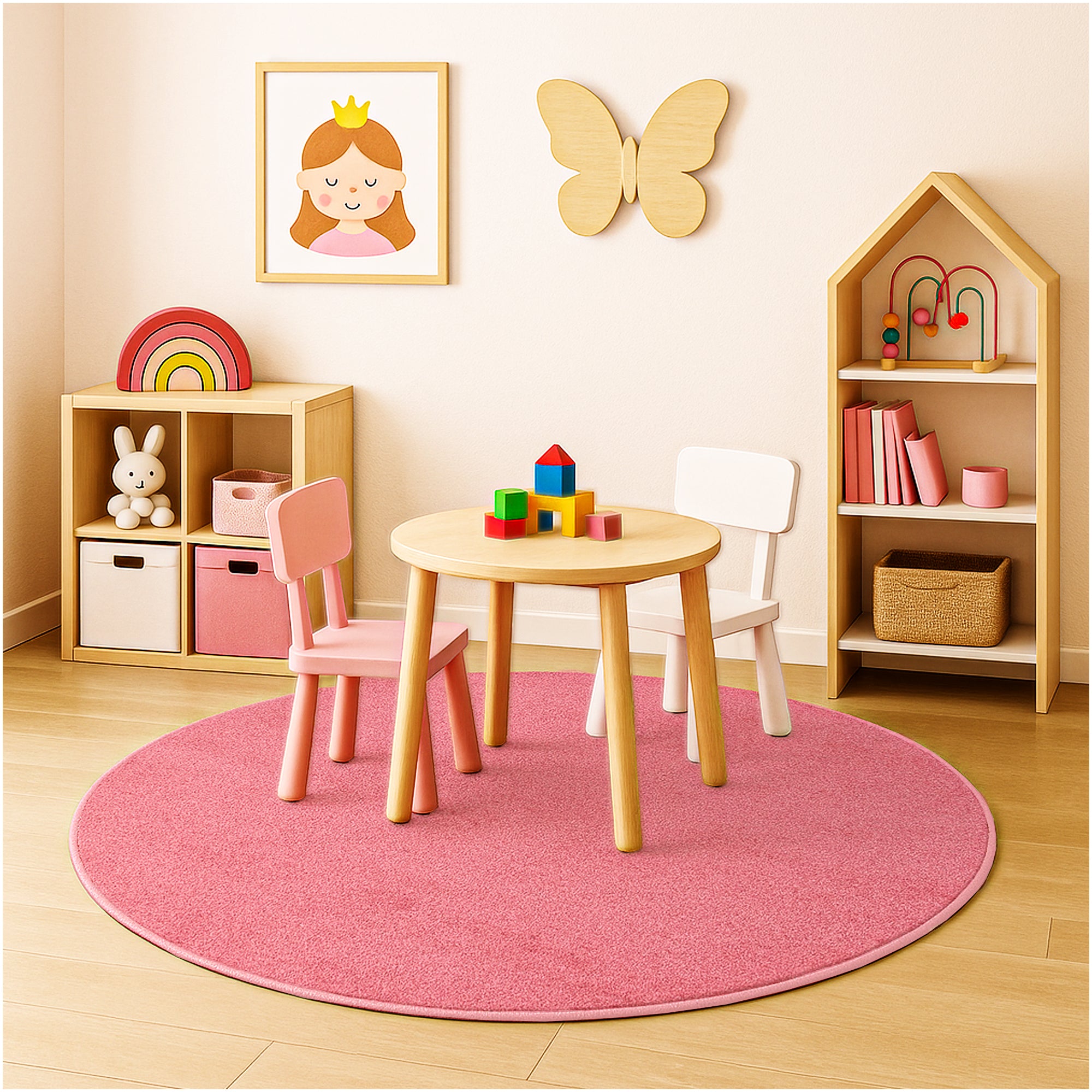 Kid Crossing Soft Area Rug – Colorful Collection, Custom Sizes Available