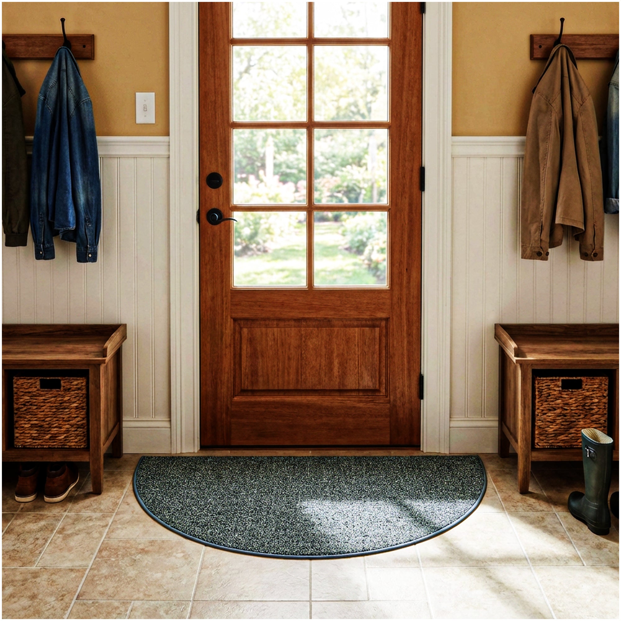 Garden Escape Indoor/Outdoor Area Rug with Premium Bound Edges – 6 Colors