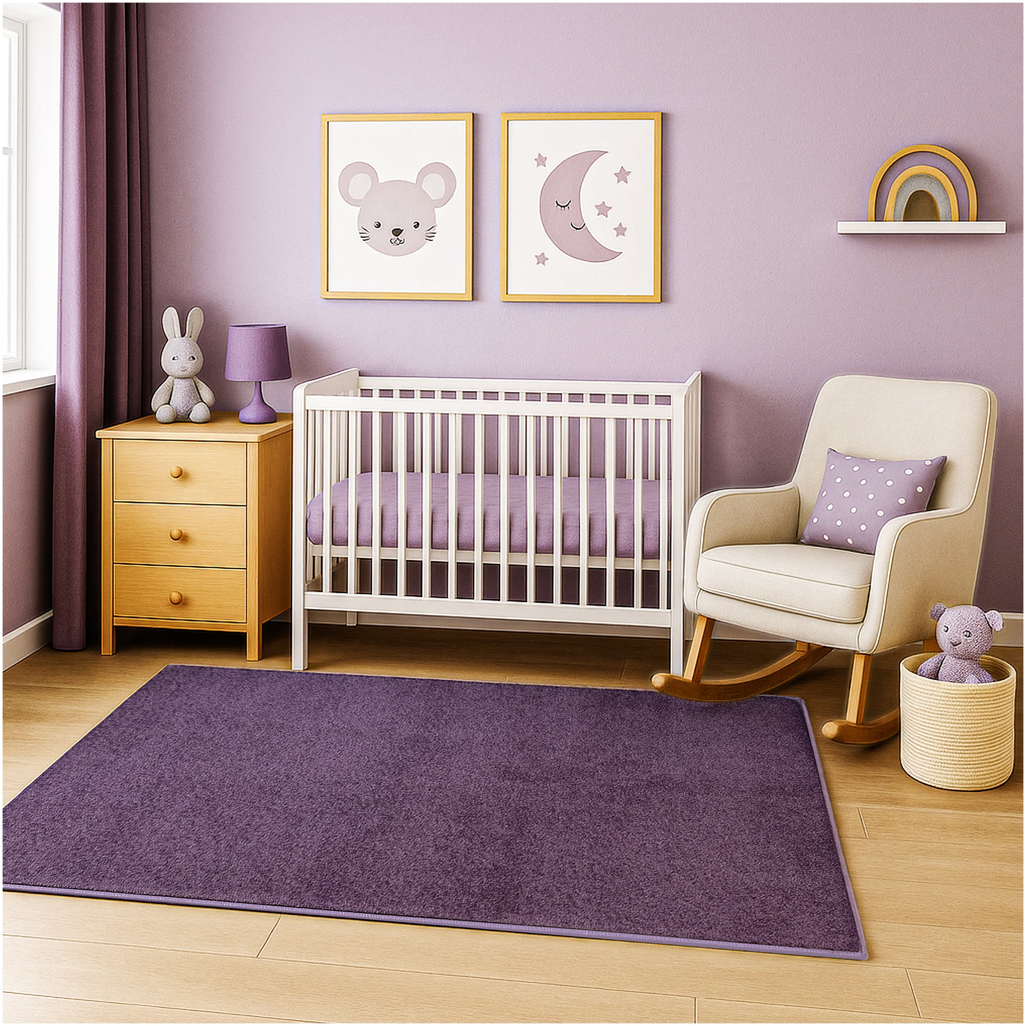 Kid Crossing Soft Area Rug – Colorful Collection, Custom Sizes Available