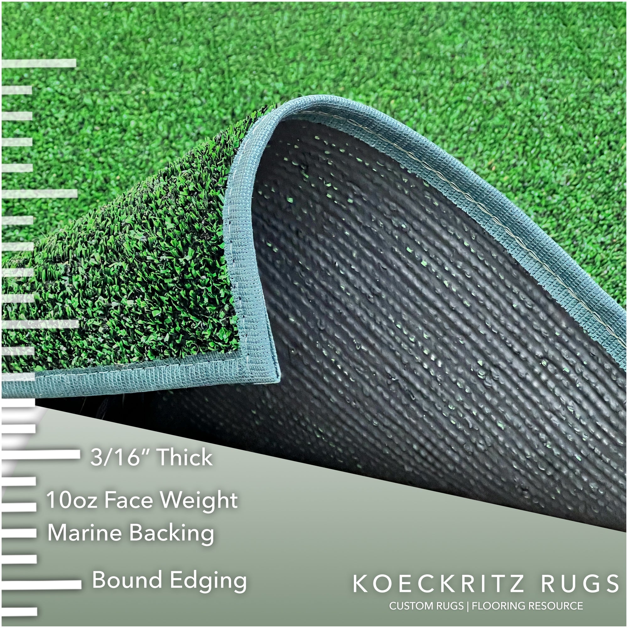 Indoor/Outdoor Artificial Grass Rugs – Lightweight, Standard Sizes, 6 Colors