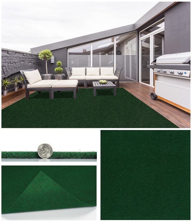 Grizzly Turf Indoor/Outdoor Area Rug – Durable, Weatherproof, Custom Cut