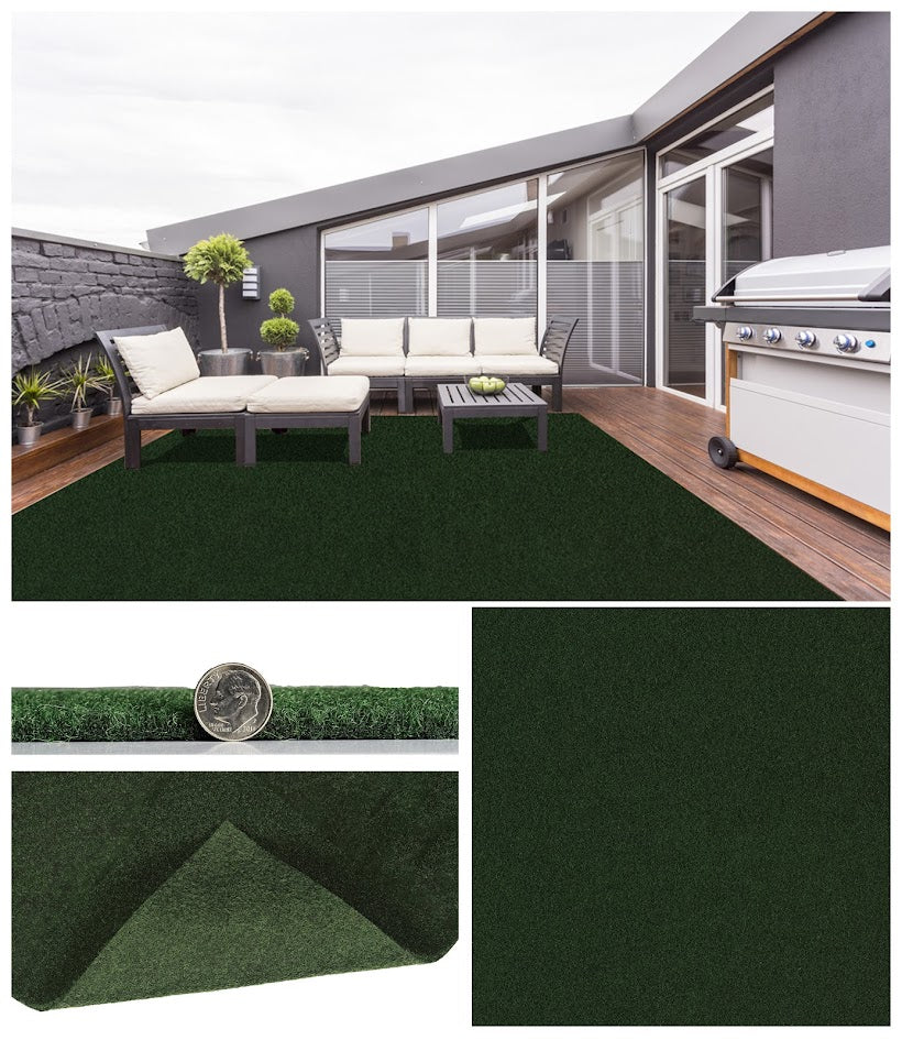 Grizzly Turf Indoor/Outdoor Area Rug – Durable, Weatherproof, Custom Cut